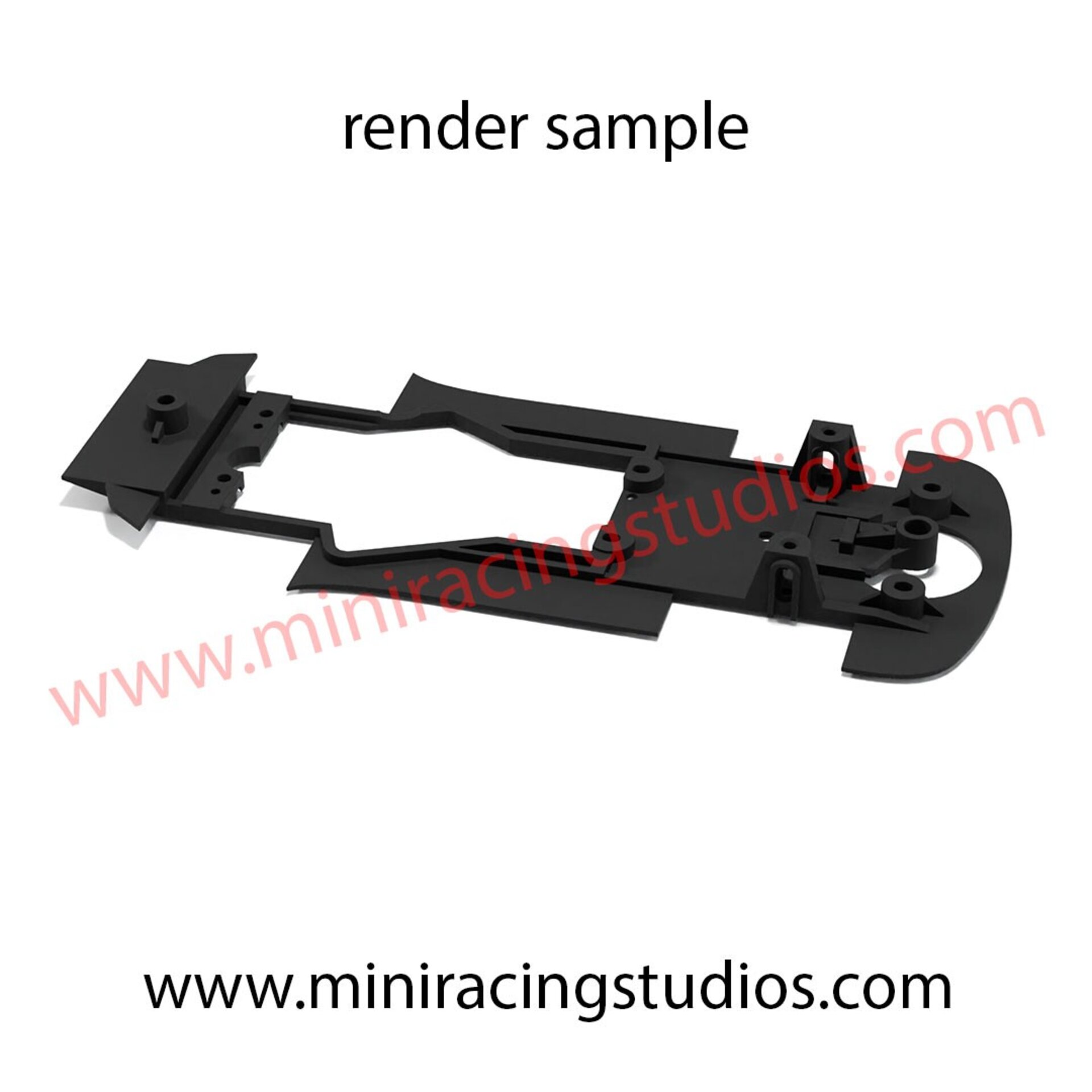 Chasis 3D  para el Aston Martin DBR9 de SCX/SCALEXTRIC  compatible con Slot.it  - 2