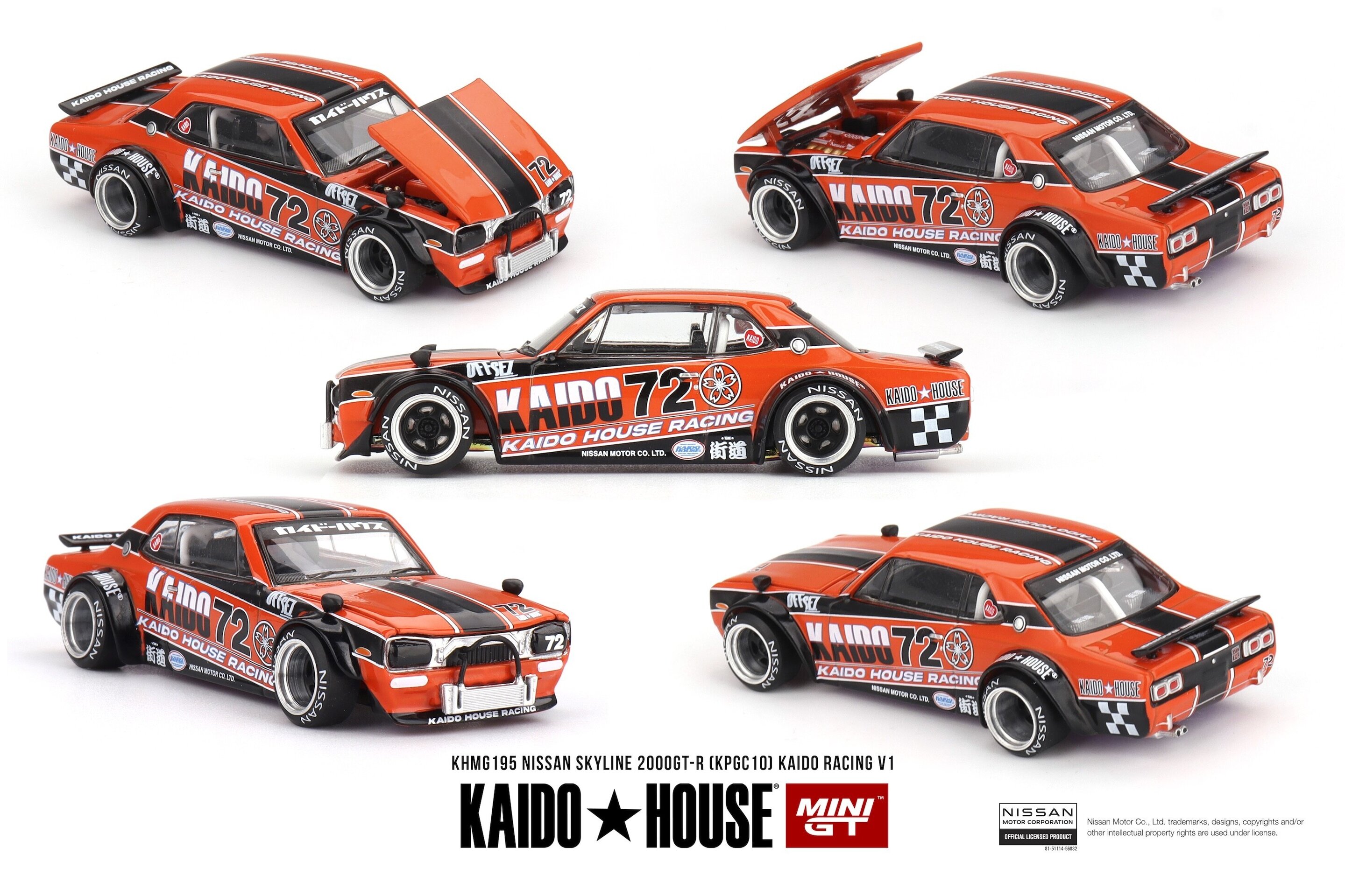 Nissan Skyline 2000GT-R (KPGC10) Kaido Racing V1 KAIDO HOUSE 1/64( PRE VENTA ) - 2