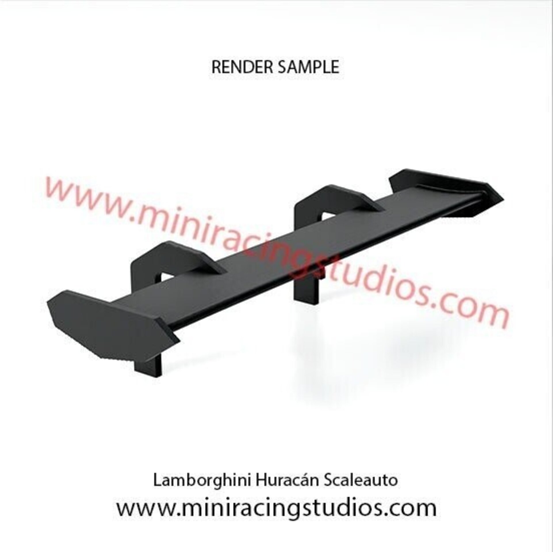 Set Alerón + Retros  para Lamborghini Huracán de Scaleauto (Flex o Bicomponente) - 3