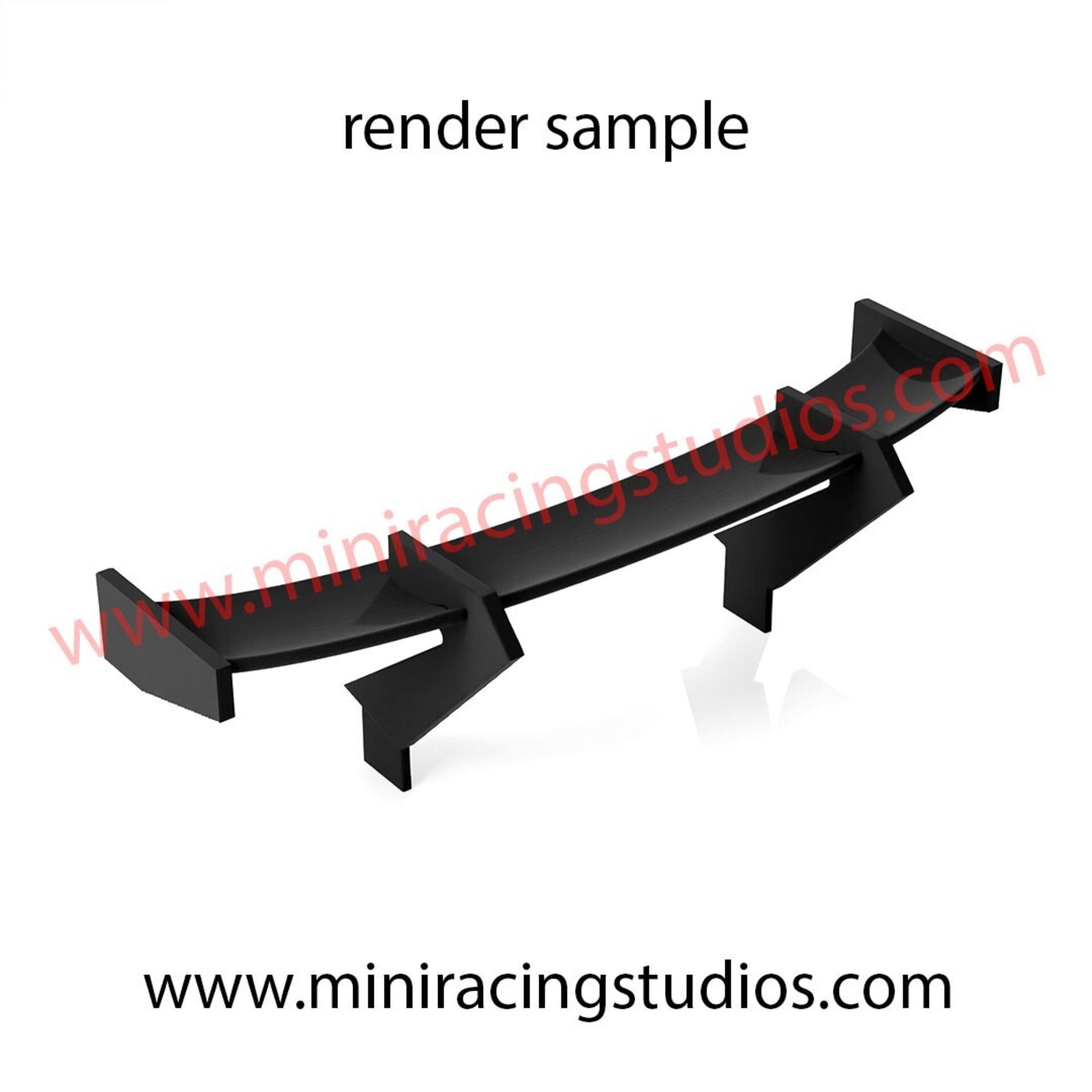 Alerón 3D para Audi R8 GT3 2016 Scaleauto – Flexible, Plástico o Bicomponente - 3
