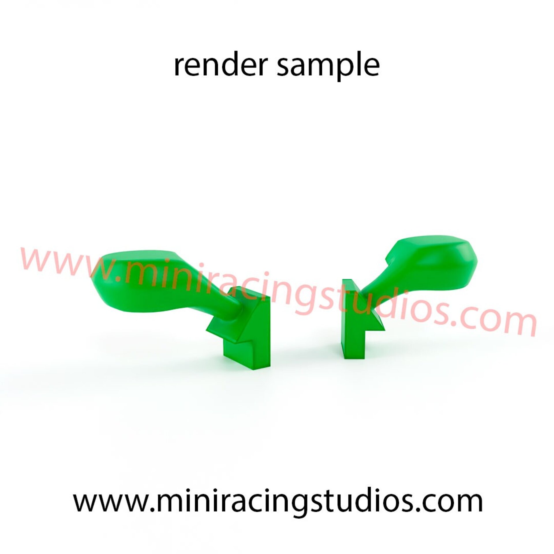 Retrovisores 3D AUDI RS5  DTM SCX / SCALEXTRIC - Flexible o Plástico - 2