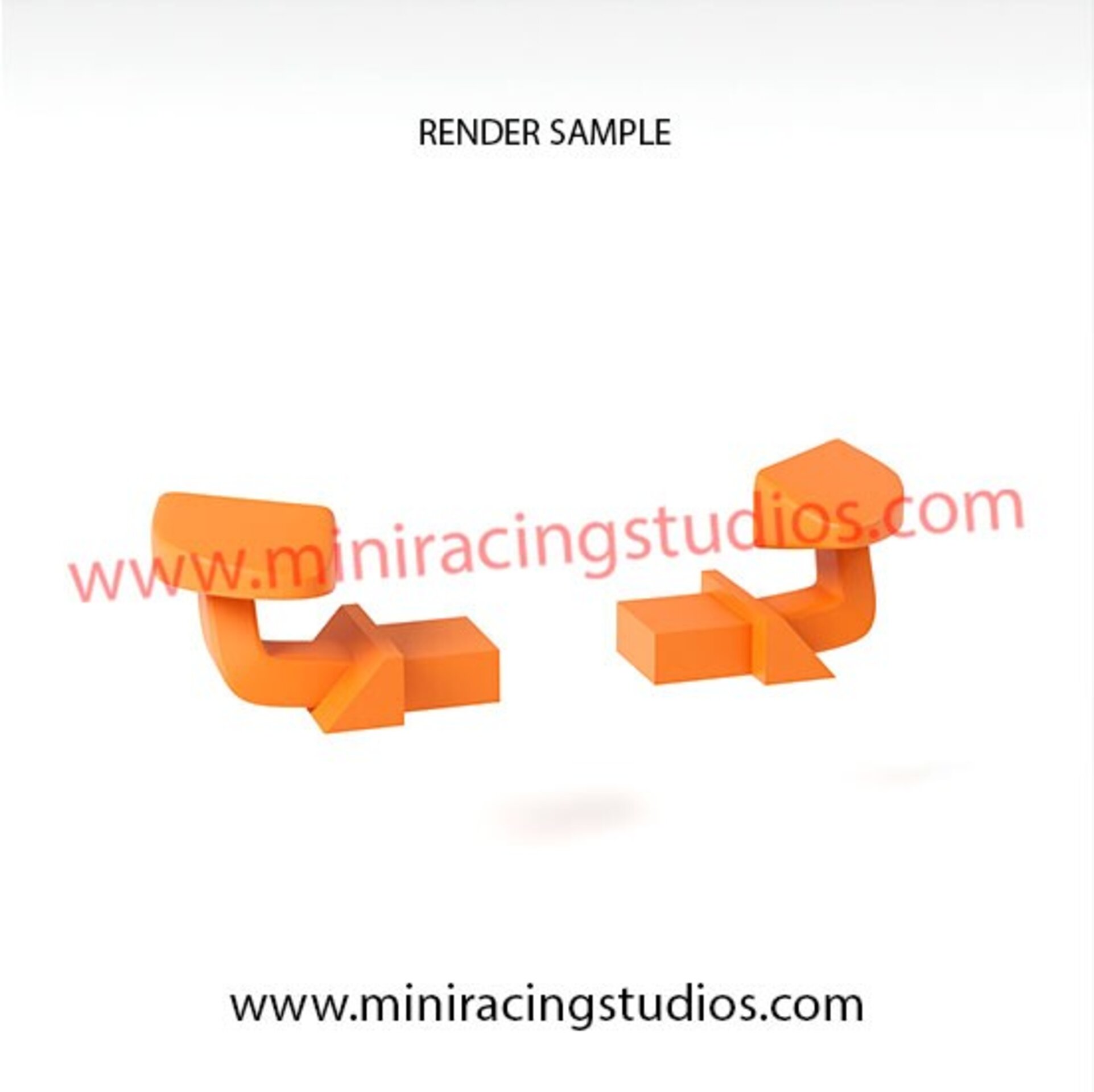 Retrovisores 3D para Audi R8 GT de SCX/SCALEXTRIC - MiniRacingStudios - 5