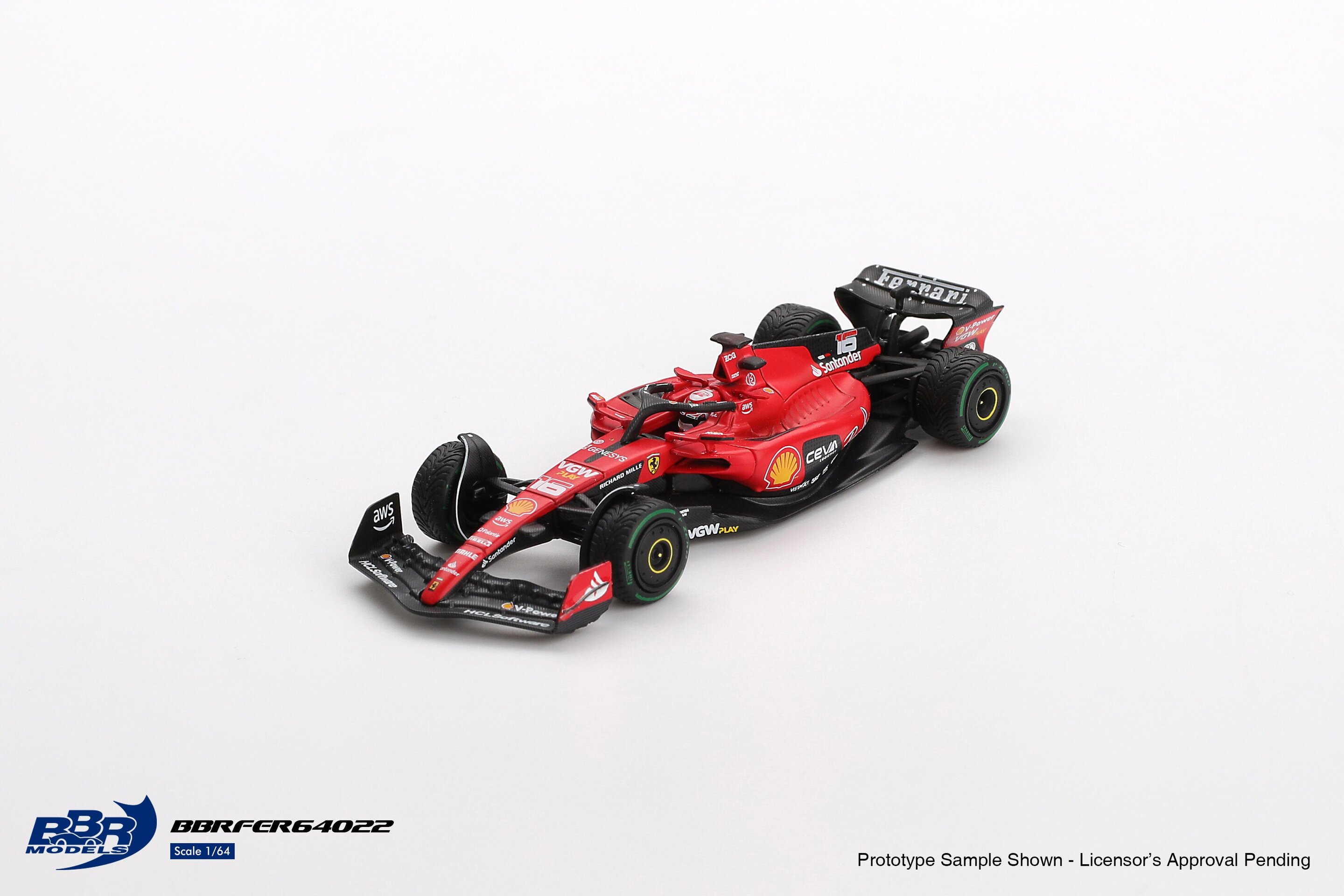 (PRE VENTA) Ferrari SF-23 #16 Leclerc Mónaco GP 2023 – BBR  1:64 - 2