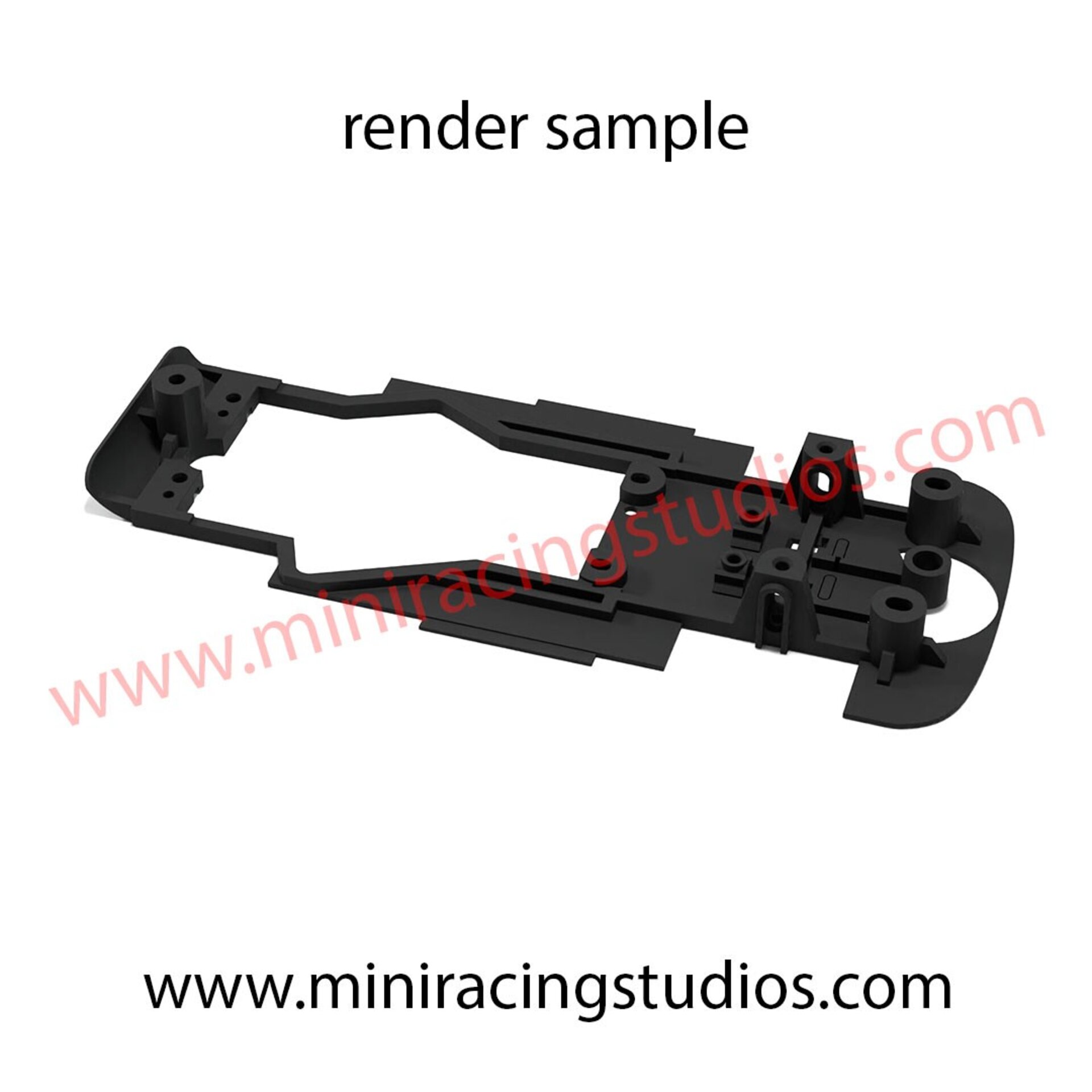 Chasis 3D para el Ford PUMA de SCALEXTRIC / SCX  Rally  Compatible con SLOT.IT - 3