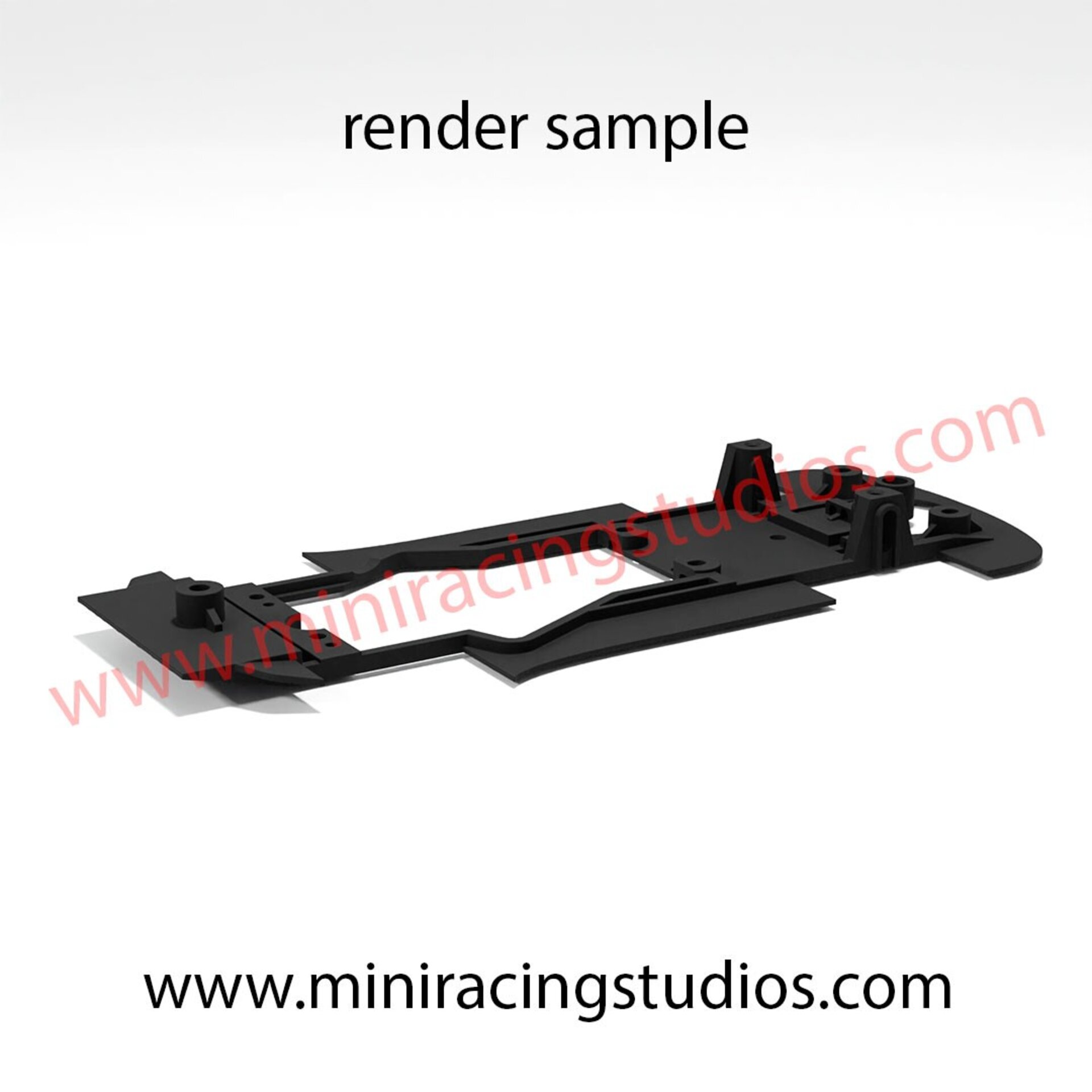 Chasis 3D  para el Aston Martin DBR9 de SCX/SCALEXTRIC  compatible con Slot.it  - 3