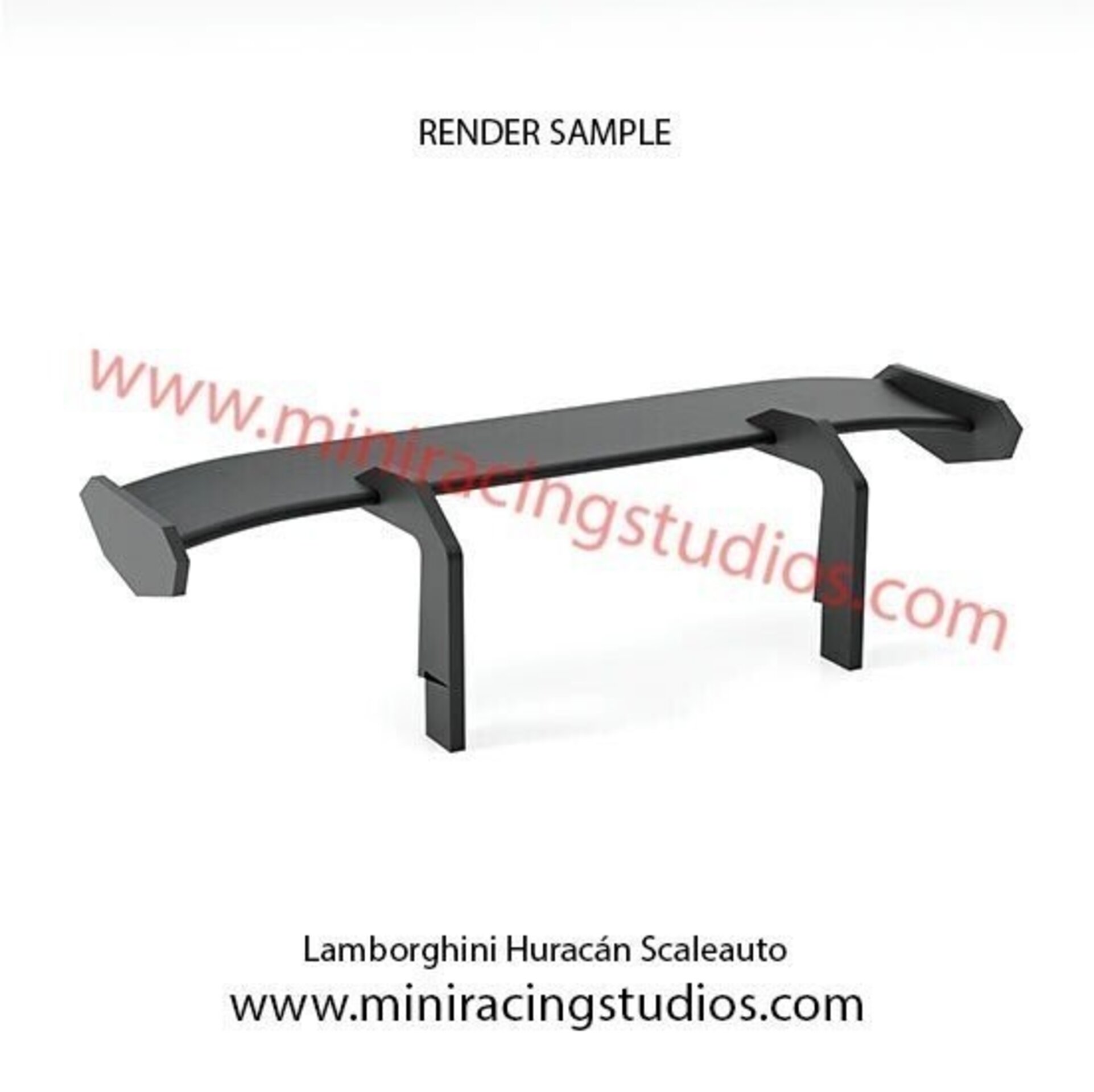 Set Alerón + Retros  para Lamborghini Huracán de Scaleauto (Flex o Bicomponente) - 2