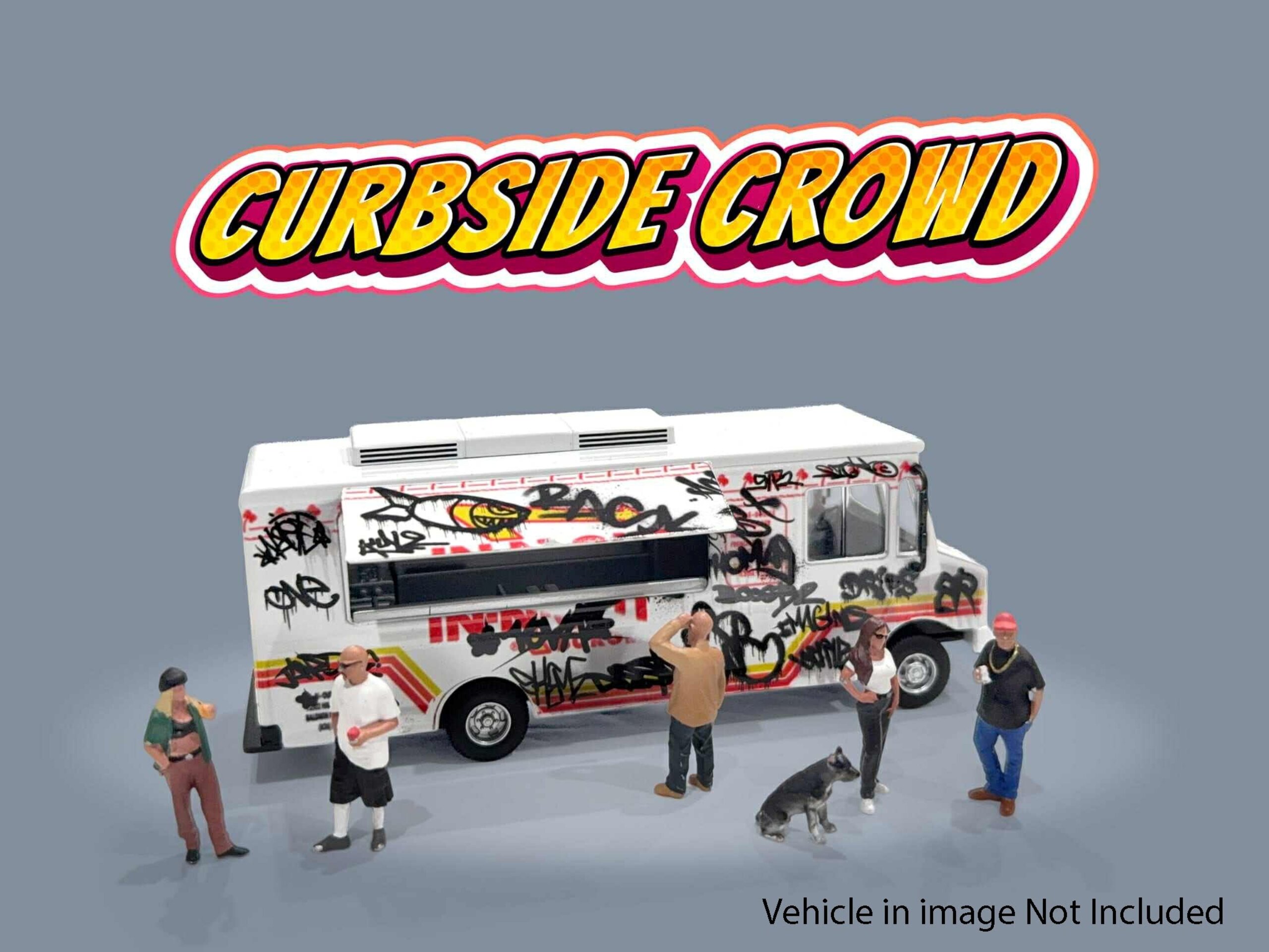 (PRE VENTA) American Diorama 1:64 Figure Set: Curbside Crowd - 3
