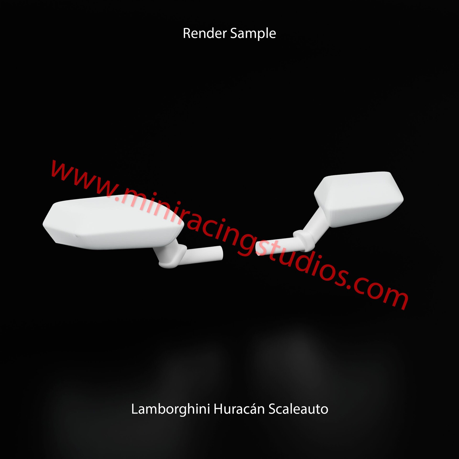 Retrovisores 3D para el Lamborghini Huracán de Scaleauto – MiniRacingStudios - 6