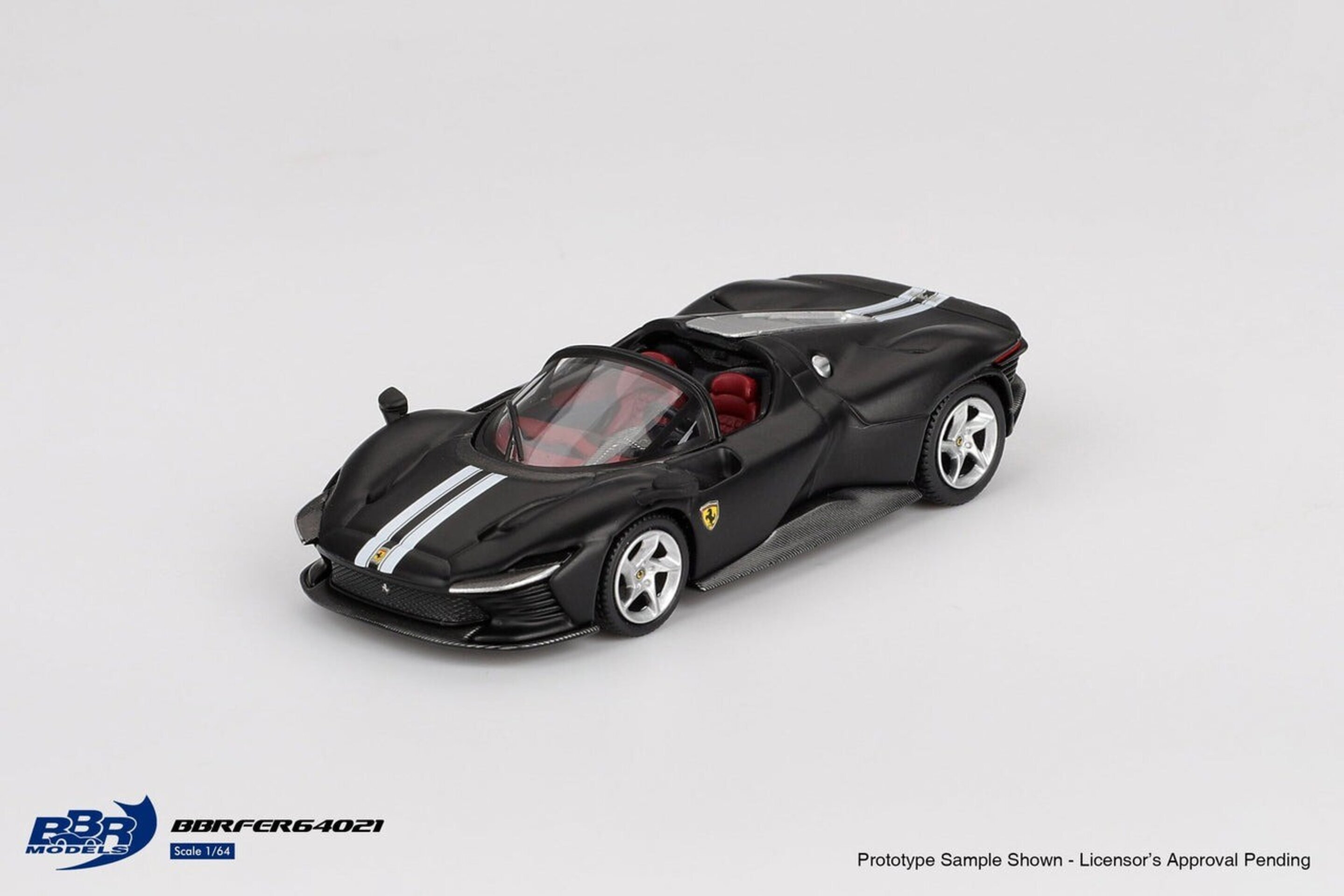 BBRFER64021 1:64 FERRARI DAYTONA SP3 MATT BLACK 2024 – BBR - 1