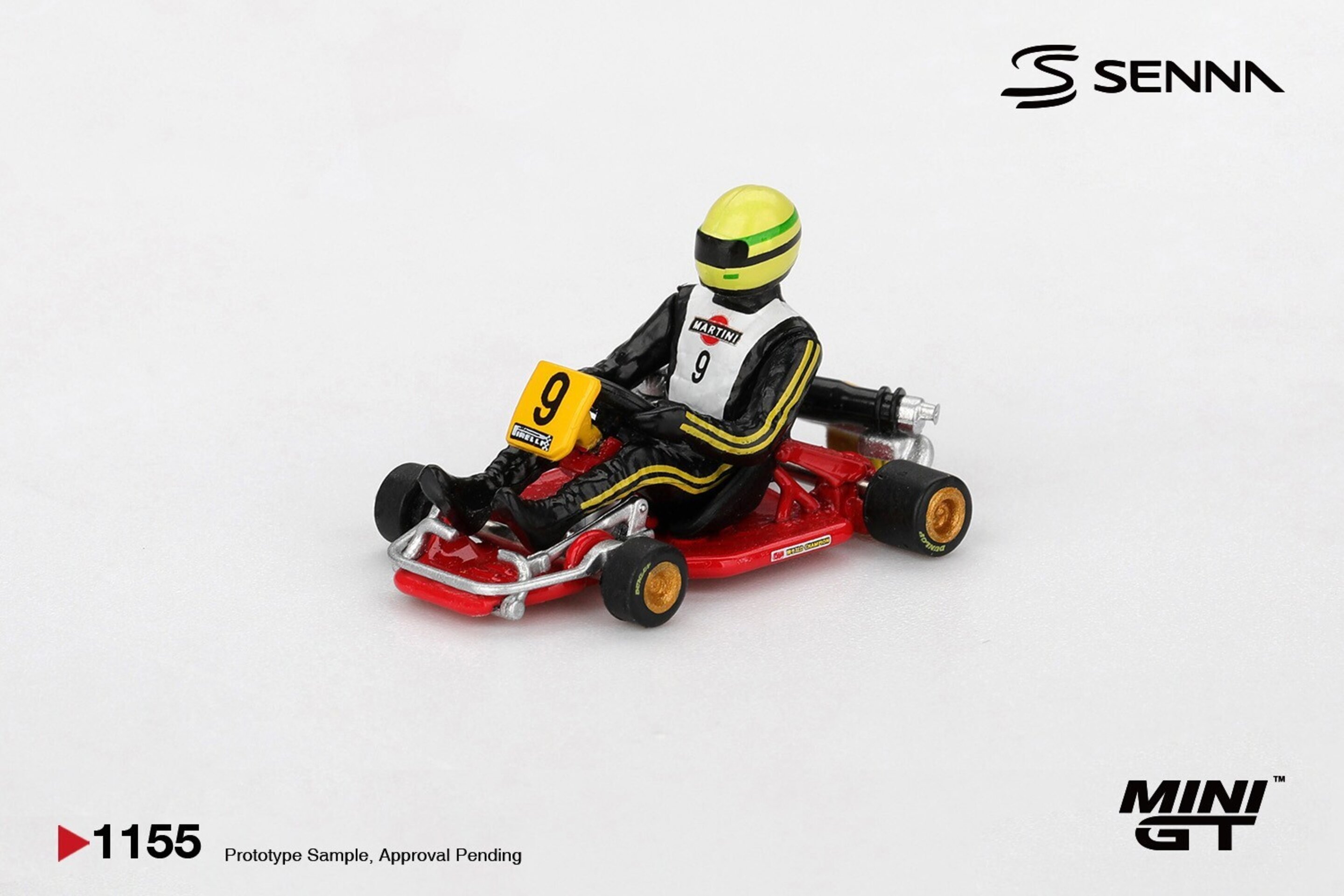 (PRE VENTA) MINI GT 1:64 KART FORMULA K #9 AYRTON SENNA KARTING WORLD CHAMPION - 2