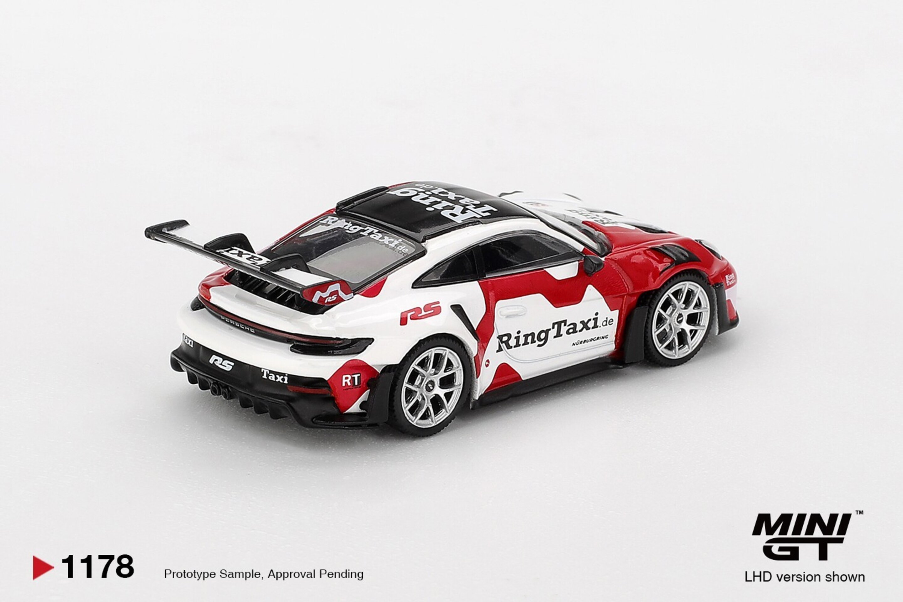 (PRE VENTA) 1:64 PORSCHE 911 (992) GT3 RS WEISSACH RING TAXI 2025 MiniGT - 4