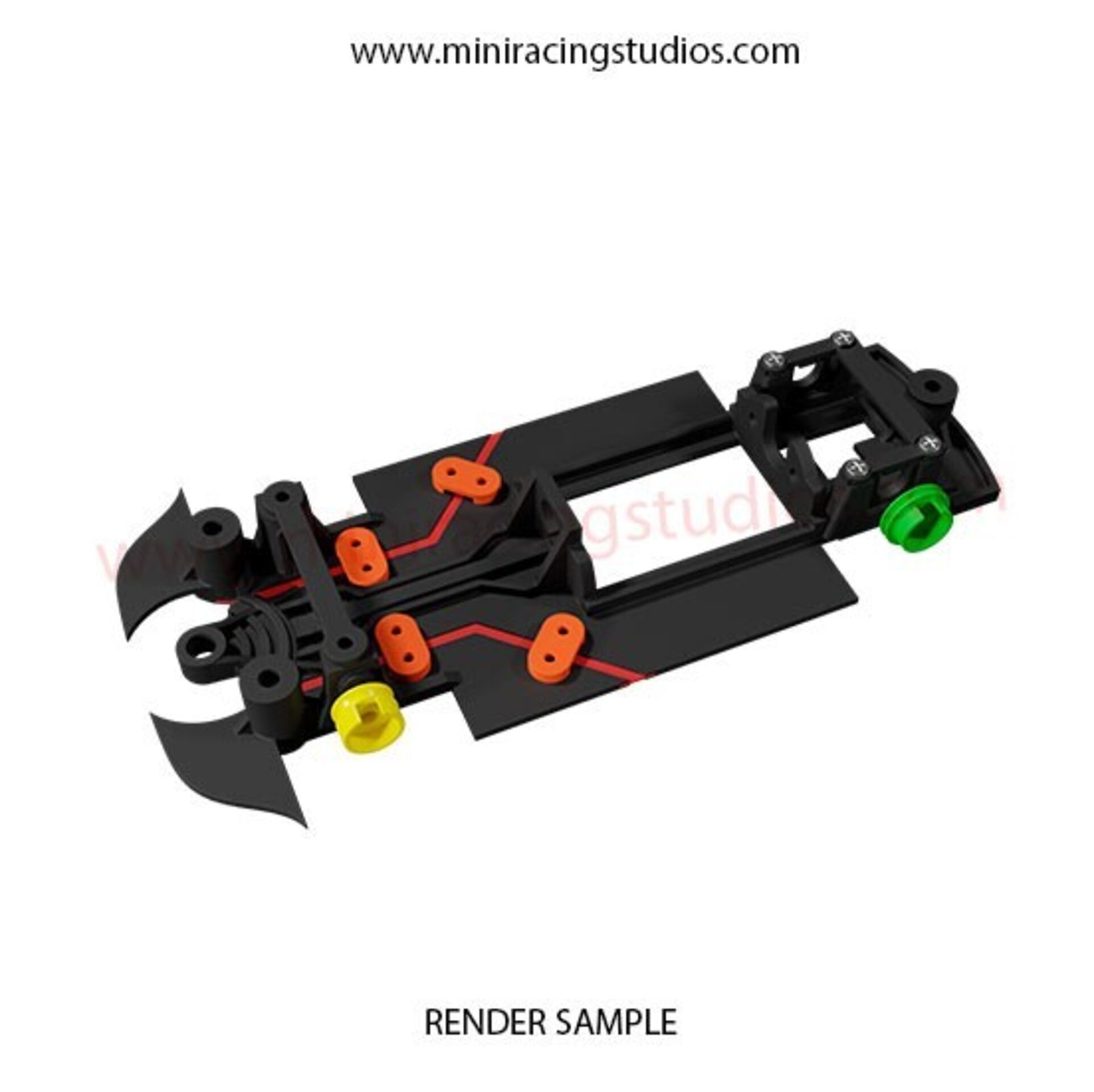 Chasis N3D Mitsubishi EVO X Avant Slot Rally MULTIFLEX - 4