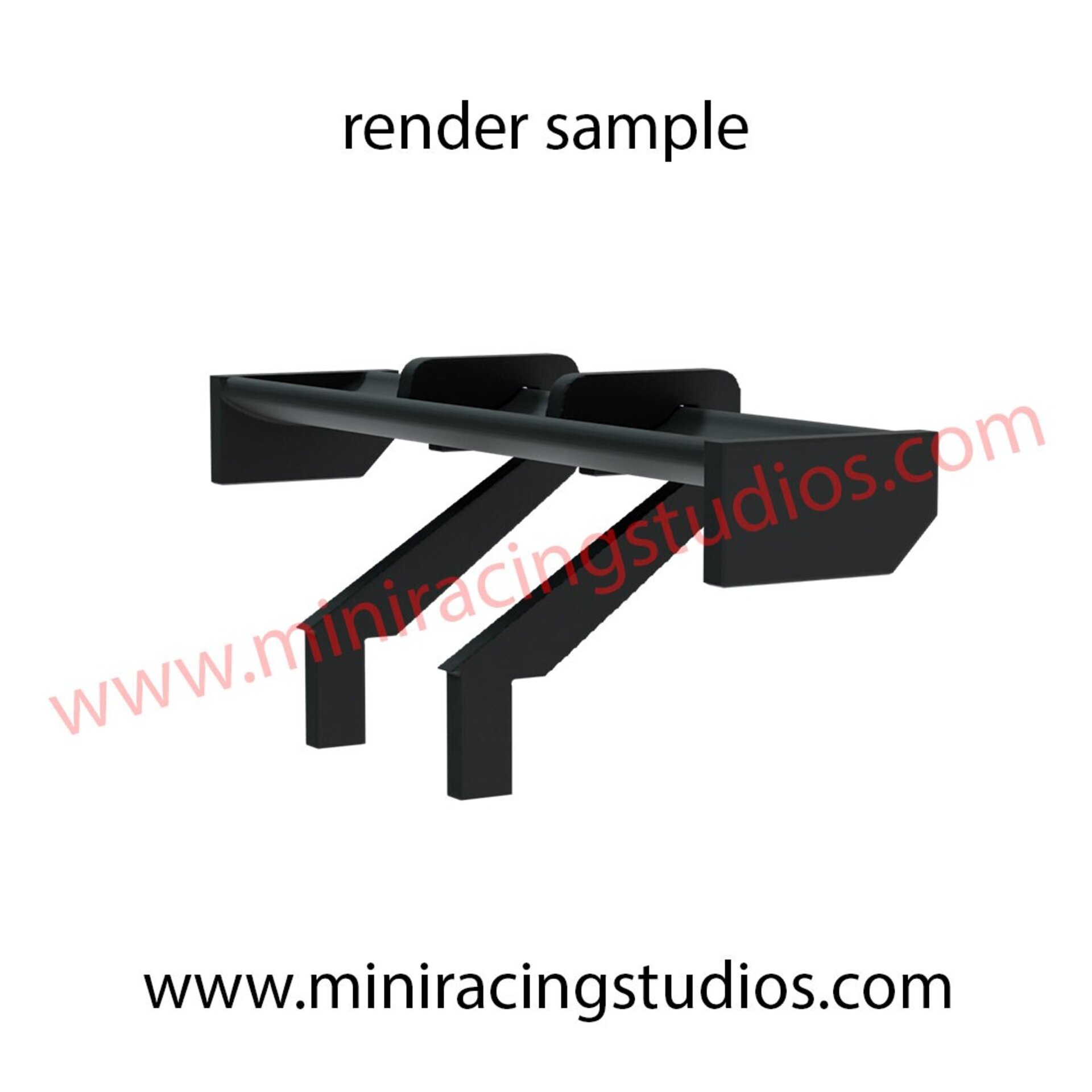 Alerón 3D Audi RS3 de Scalextric en Flexible, plástico o bi-componente. - 4