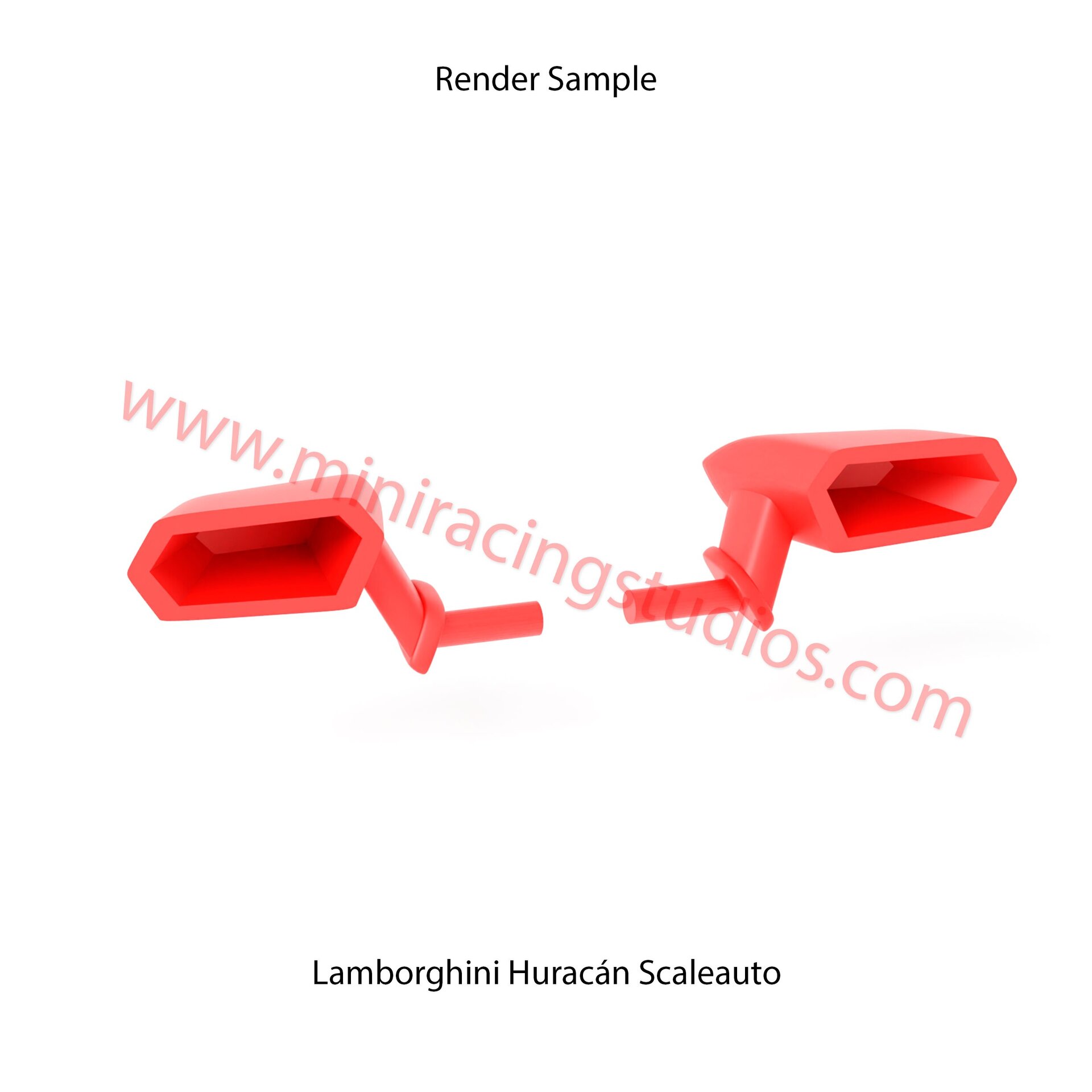 Retrovisores 3D para el Lamborghini Huracán de Scaleauto – MiniRacingStudios - 4