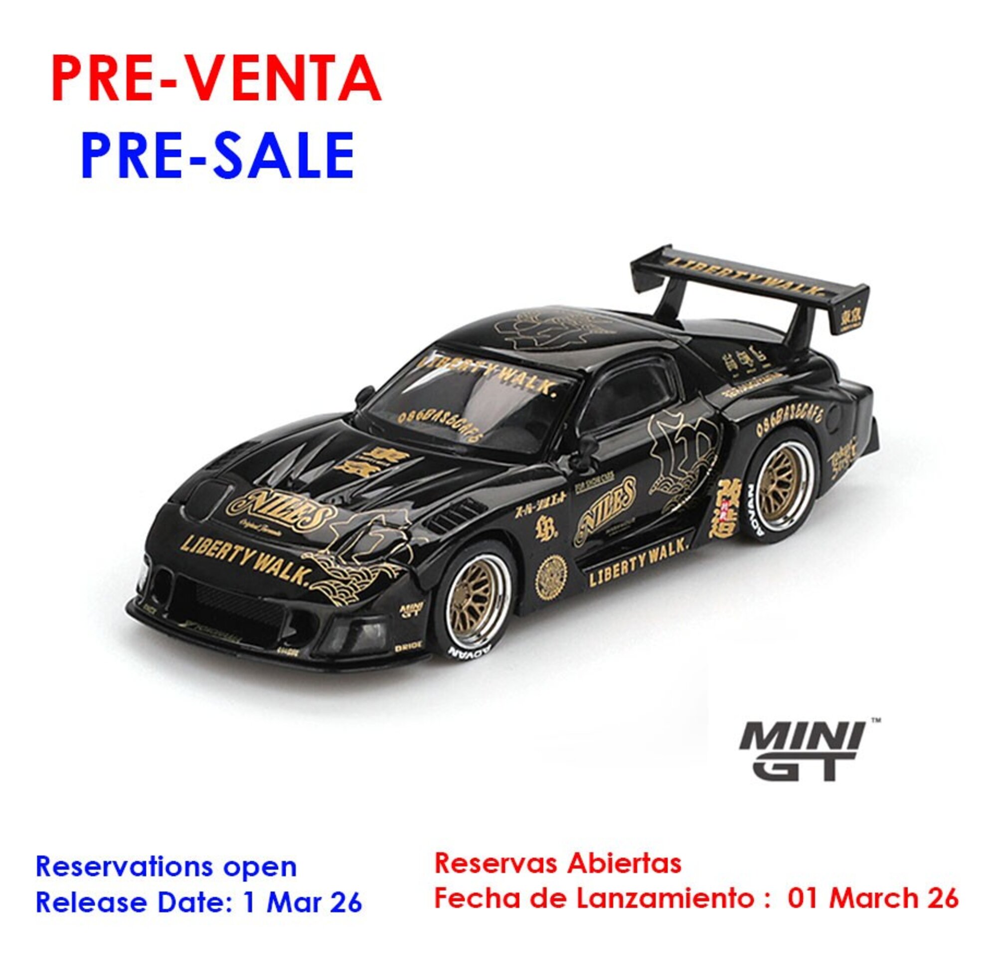 (PRE VENTA) 1:64 MAZDA RX7 (FD3S) LB-SUPER  SILHOUETTE FD-NILES 2025 - 1