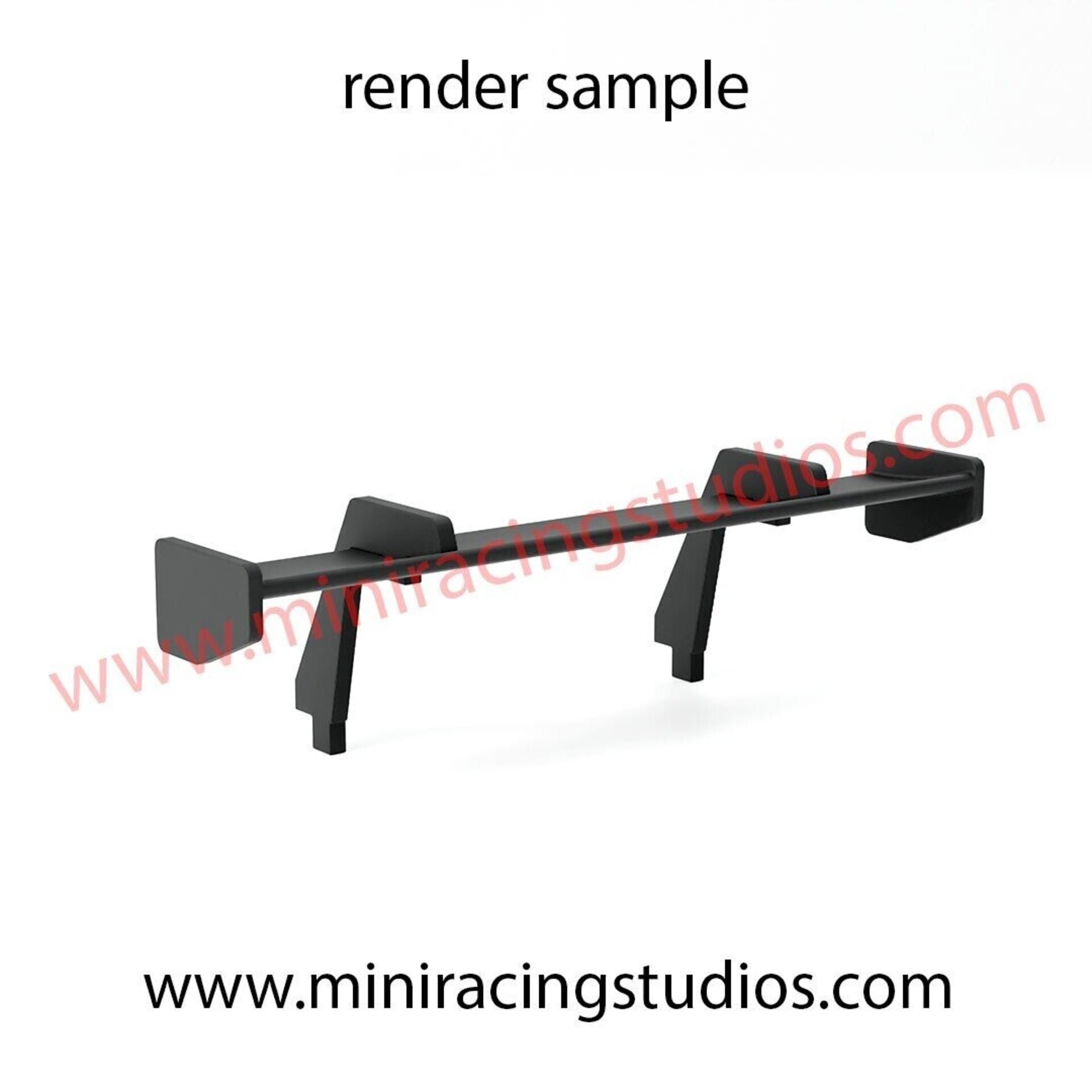 Set Alerón + Retros  para Porsche 911 992 de Scaleauto (Flex o Bicomponente) - 3