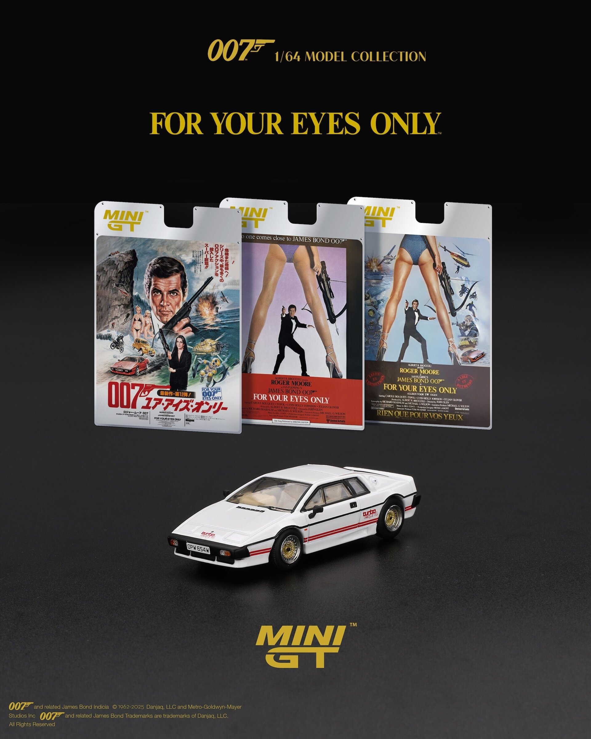 (PRE VENTA) Mini GT 1:64 Lotus Esprit Turbo – For Your Eyes Only 1981 (English) - 2