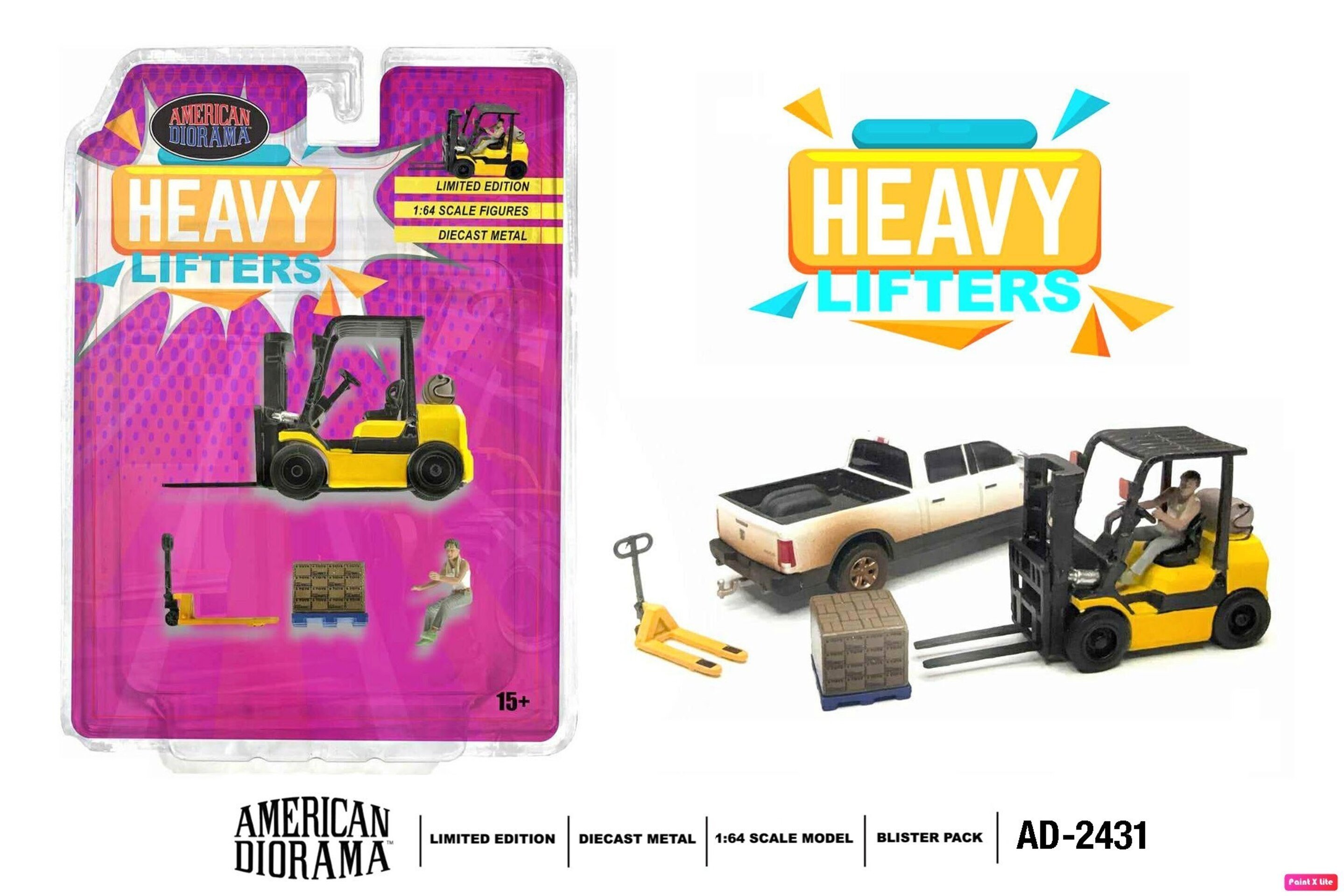 (PRE VENTA) American Diorama 1:64 Heavy Lifters – Carretilla Elevadora - 4