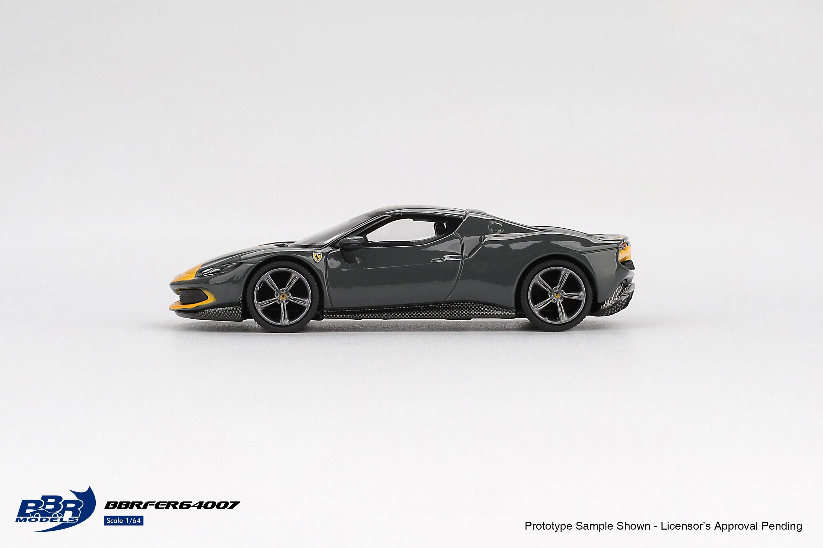 (PRE VENTA) 1:64 FERRARI 296 GTB ASSETTO FIORANO GRIGIO SCURO 2024 – BBR Models - 3