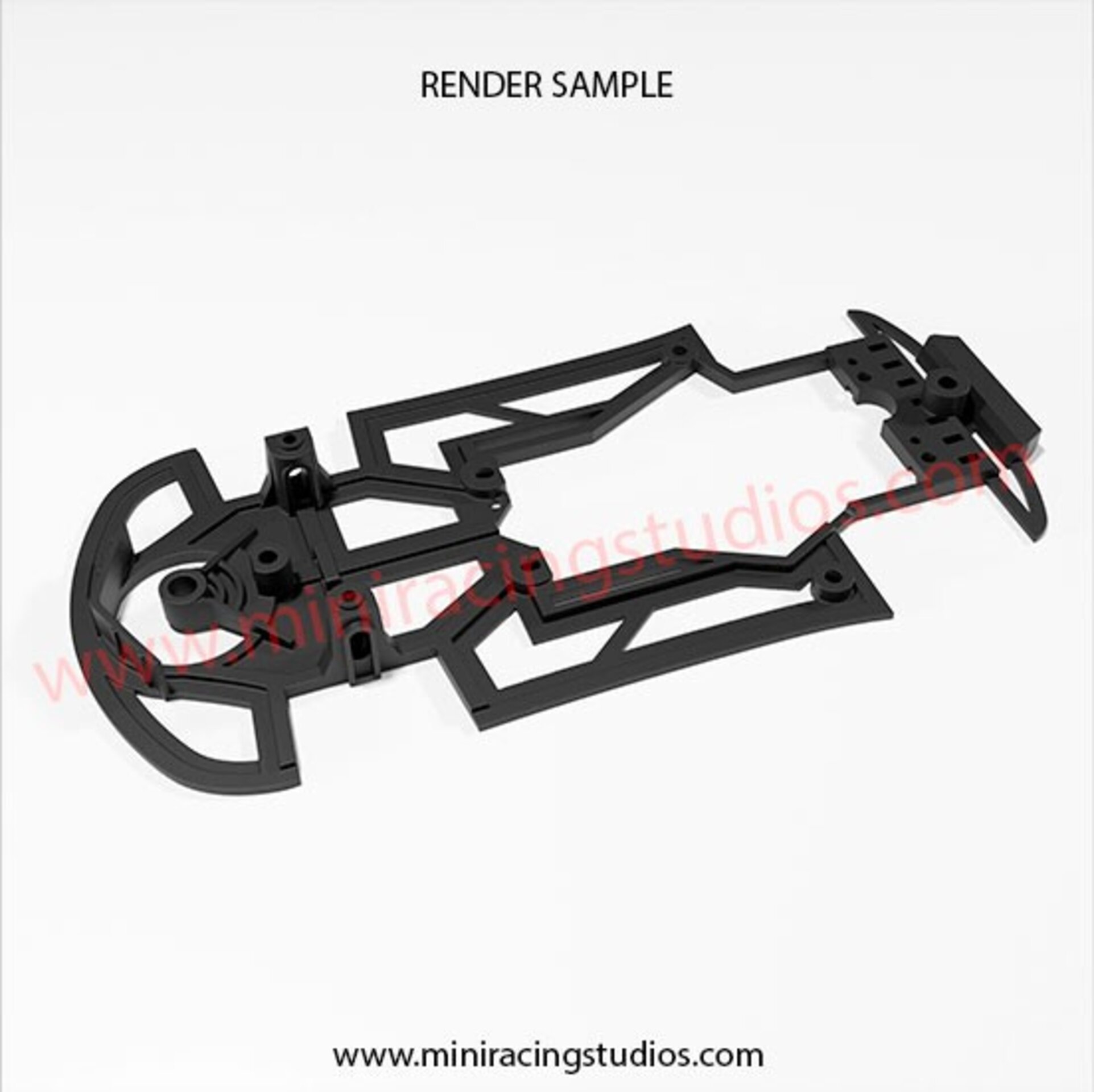 Chasis 3D para el Chevrolet Corvette C8R de NSR para soporte Slot.it - 2