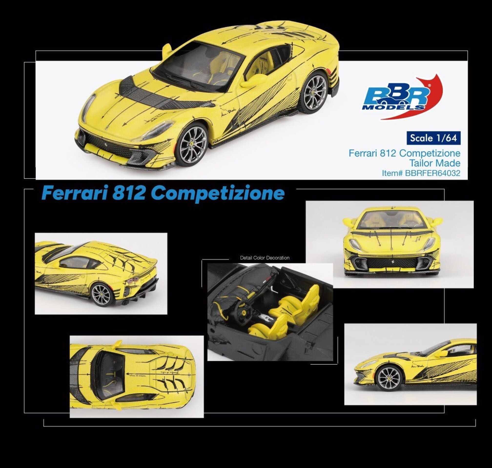 BBRFER64032 1:64 FERRARI 812 COMPETIZIONE TAILOR MADE 2021 – BBR Models - 2