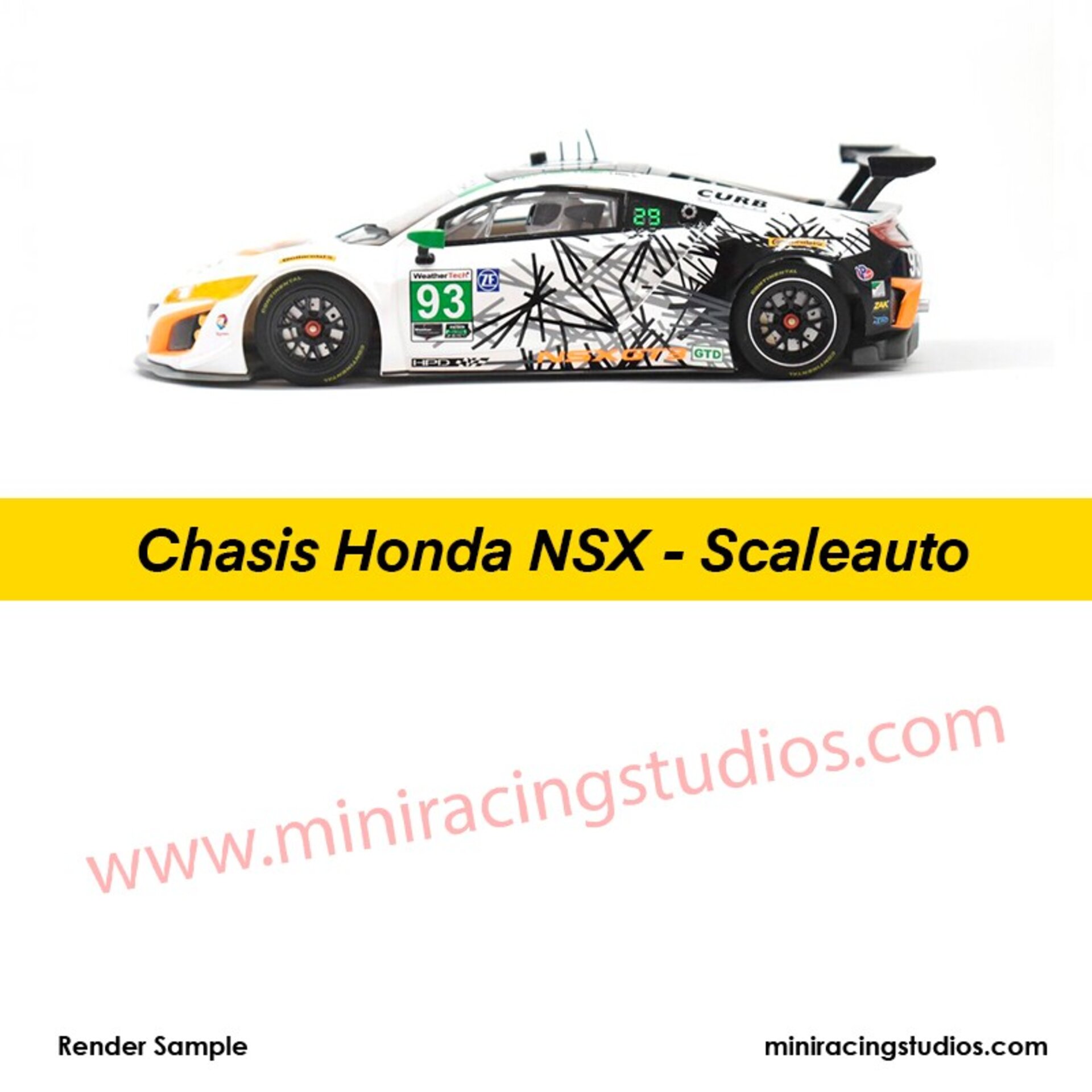 Chasis 3D Honda NSX Scaleauto – Composite Carbono – Slot.it / RT3 – PROXIMAMENTE - 1