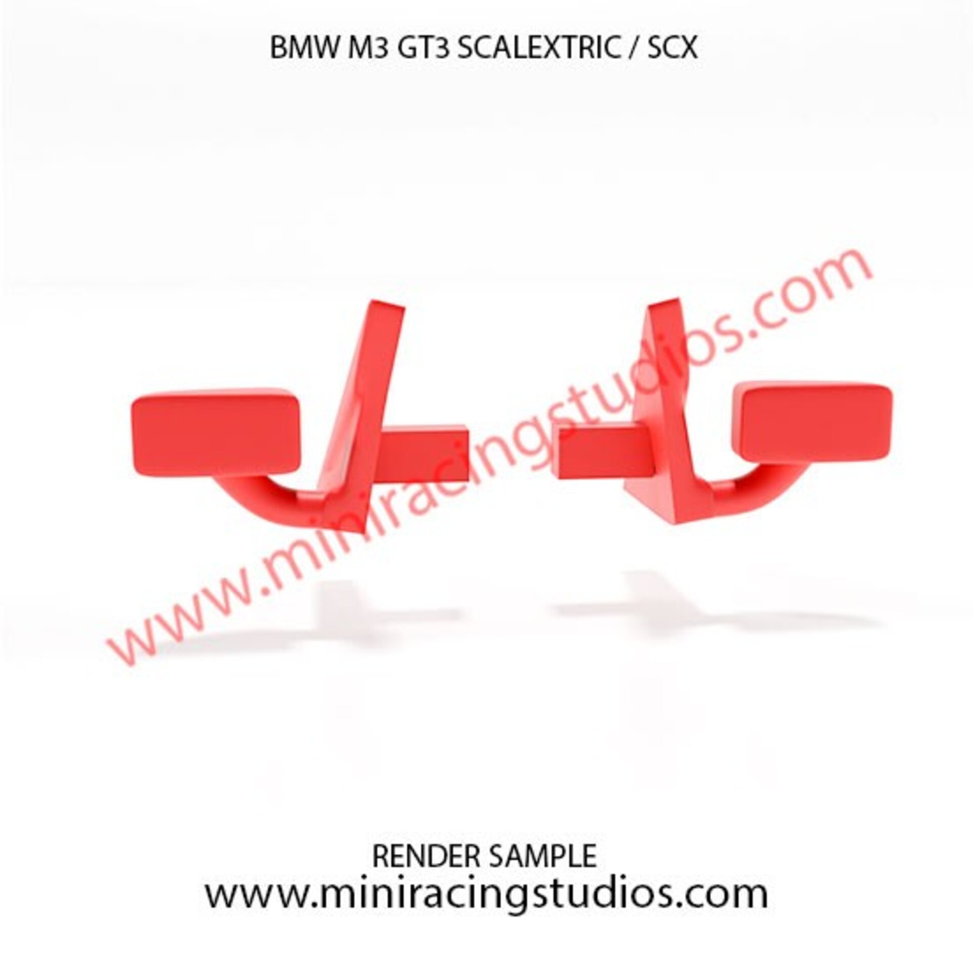 Retrovisores 3D para BMW M3 GTR  de SCX/SCALEXTRIC – MiniRacingStudios - 6