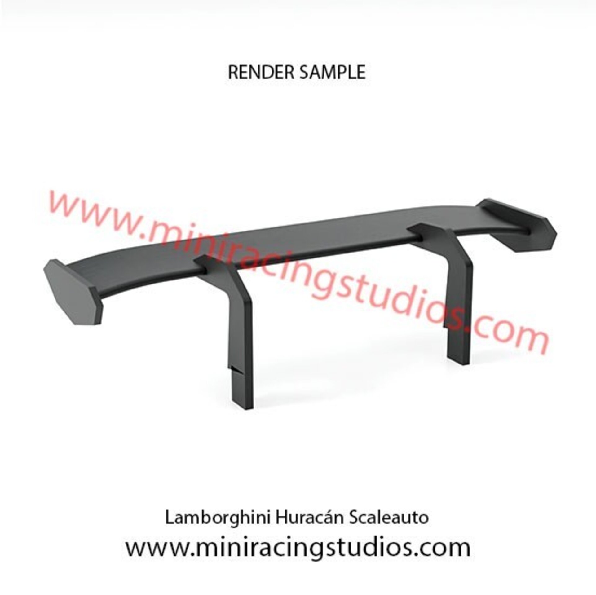 Alerón 3D para Lamborghini Huracán GT3 Scaleauto - Varios materiales - 2