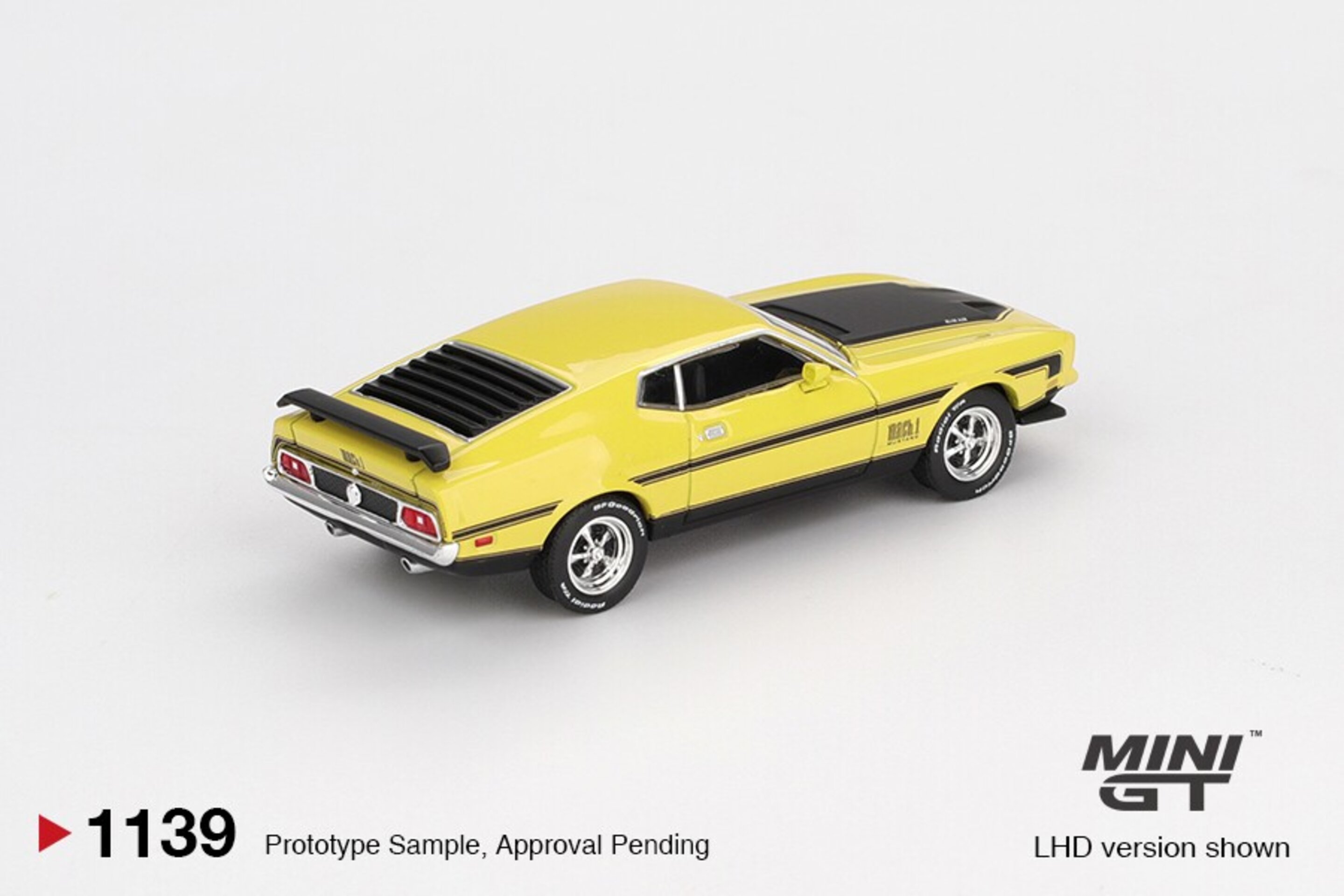 (PRE VENTA) 1:64 FORD MUSTANG MACH 1 GRABBERYELLOW 1971 Mini GT - 4