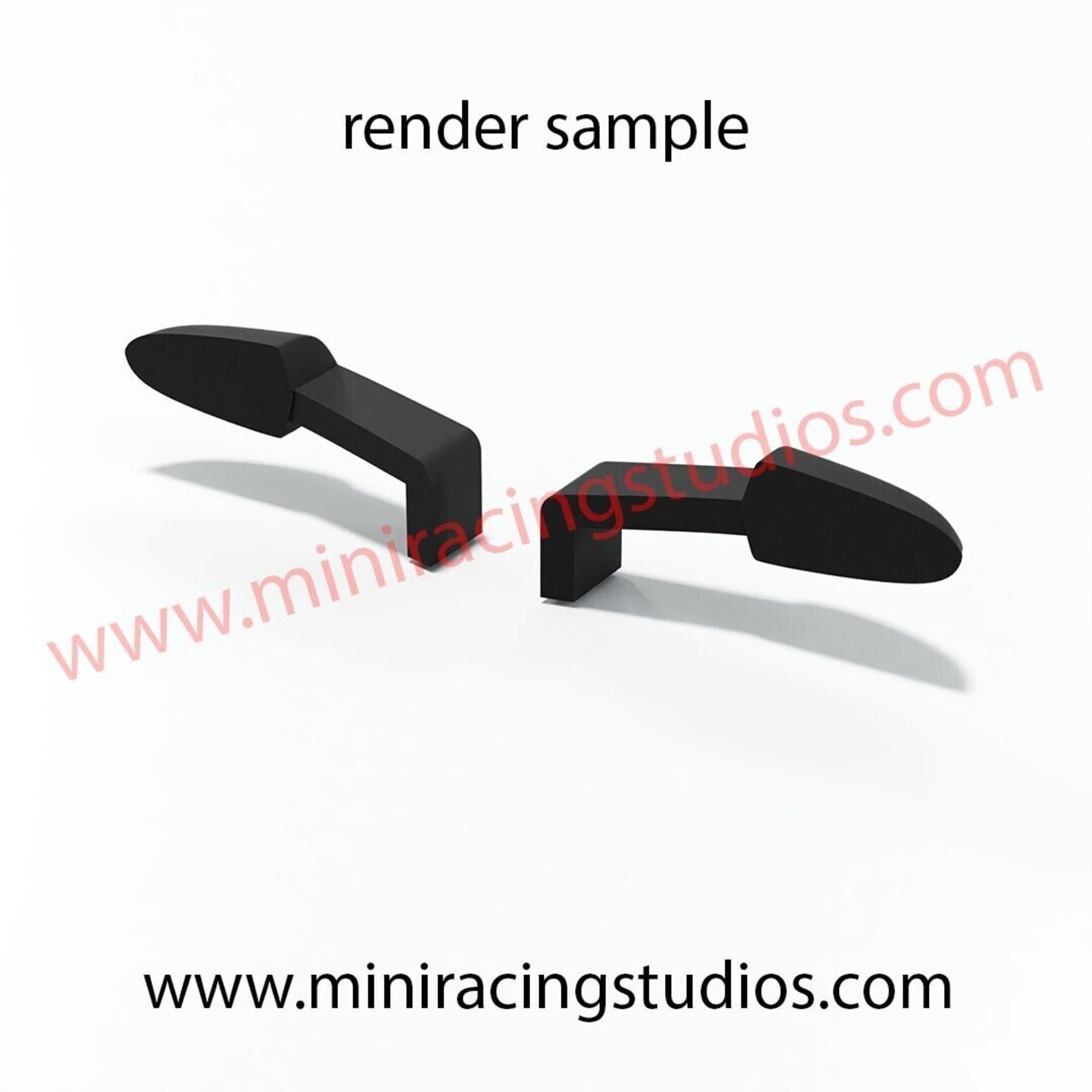 Set Alerón + Retros  para el Ford GT de Sideways (Flex o Bicomponente) - 6