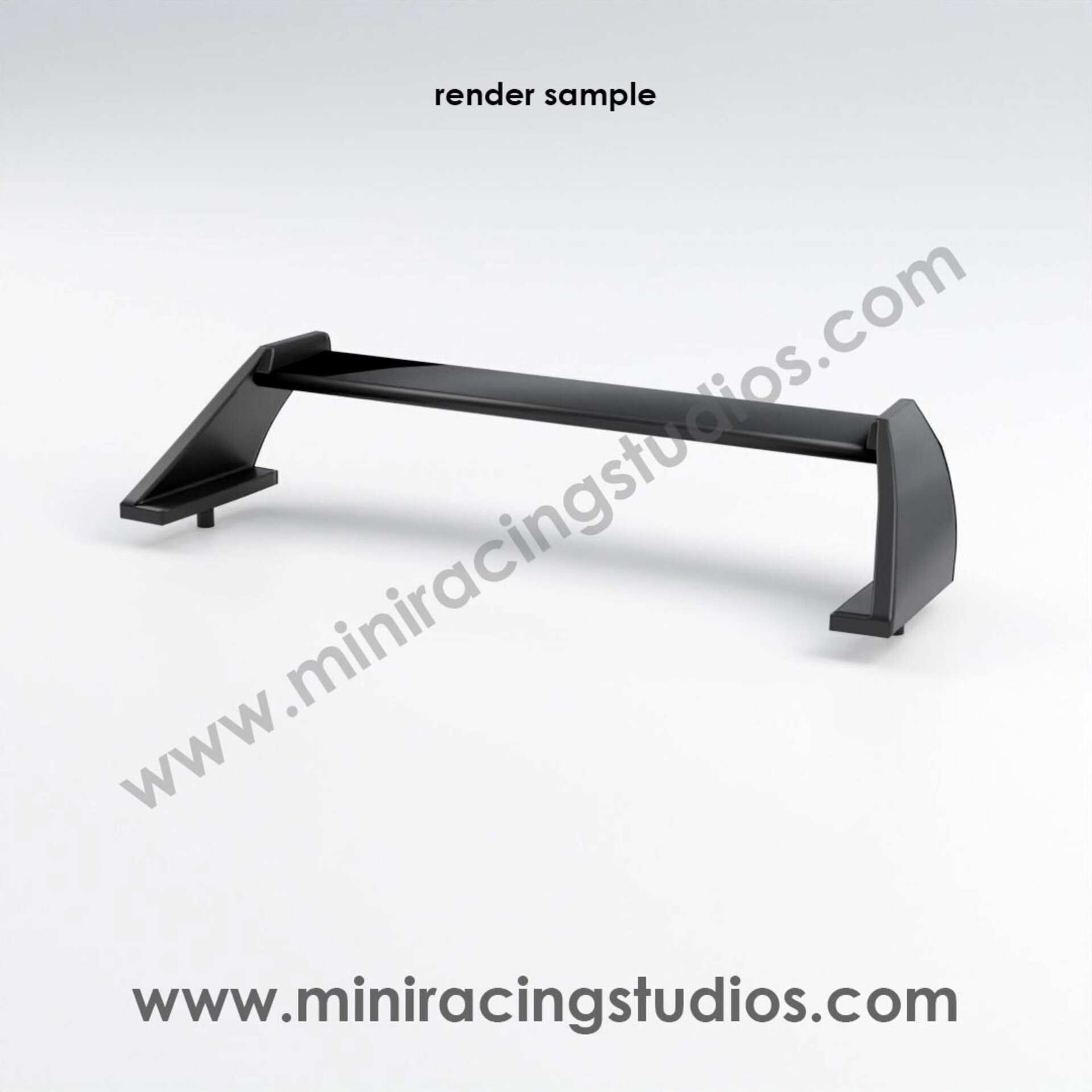 Alerón 3D  Subaru IMPREZZA Scaleauto MSC  Flexible o Plástico - 1
