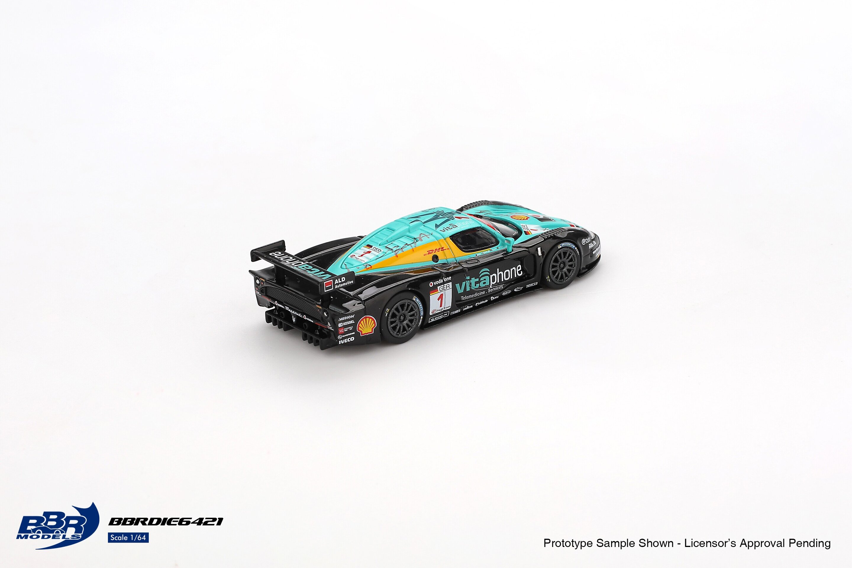 (PRE VENTA) 1:64 Maserati MC12 Vitaphone Racing #1 Spa 24h 2008 Ganador Spa BBR - 3