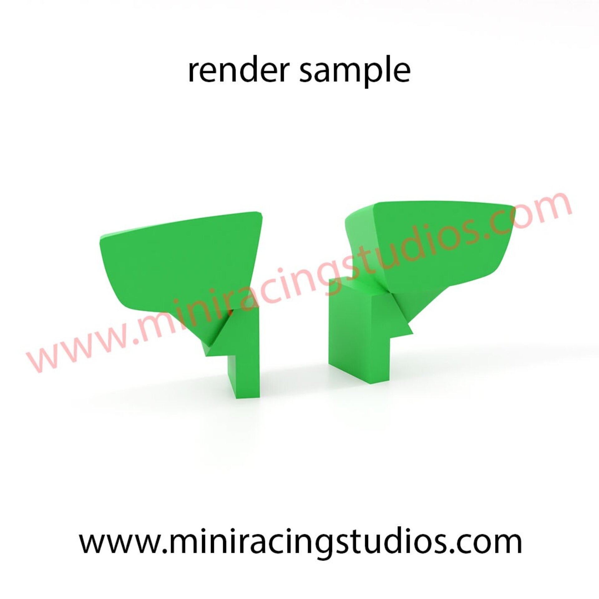 Retrovisores  3D Seat León MK III SCALEXTRIC- SCX  Flexible o Plástico - 3