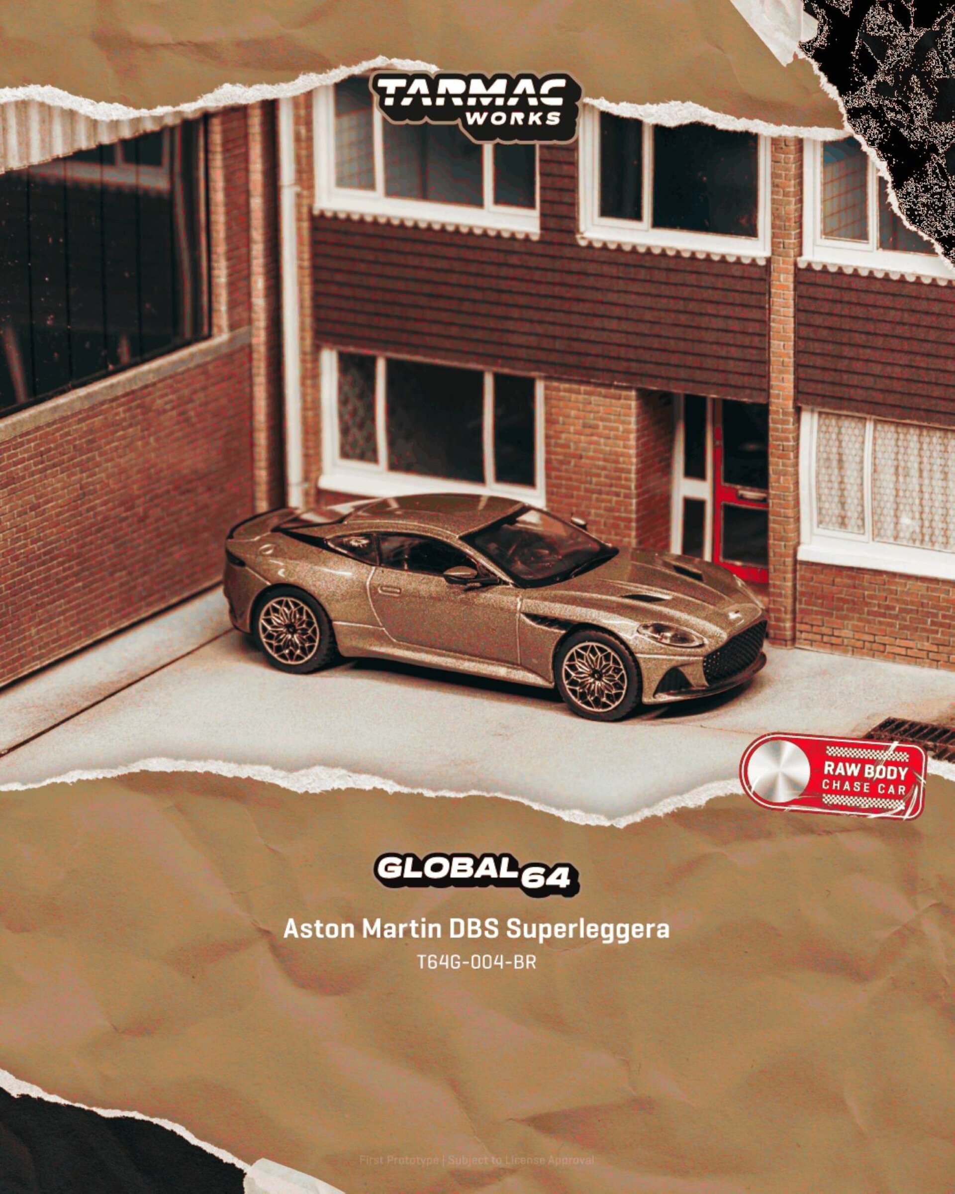 (PRE VENTA) 1:64 ASTON MARTIN DBS SUPERLEGGERA BROWN METALLIC 2025 TARMAC WORKS - 5
