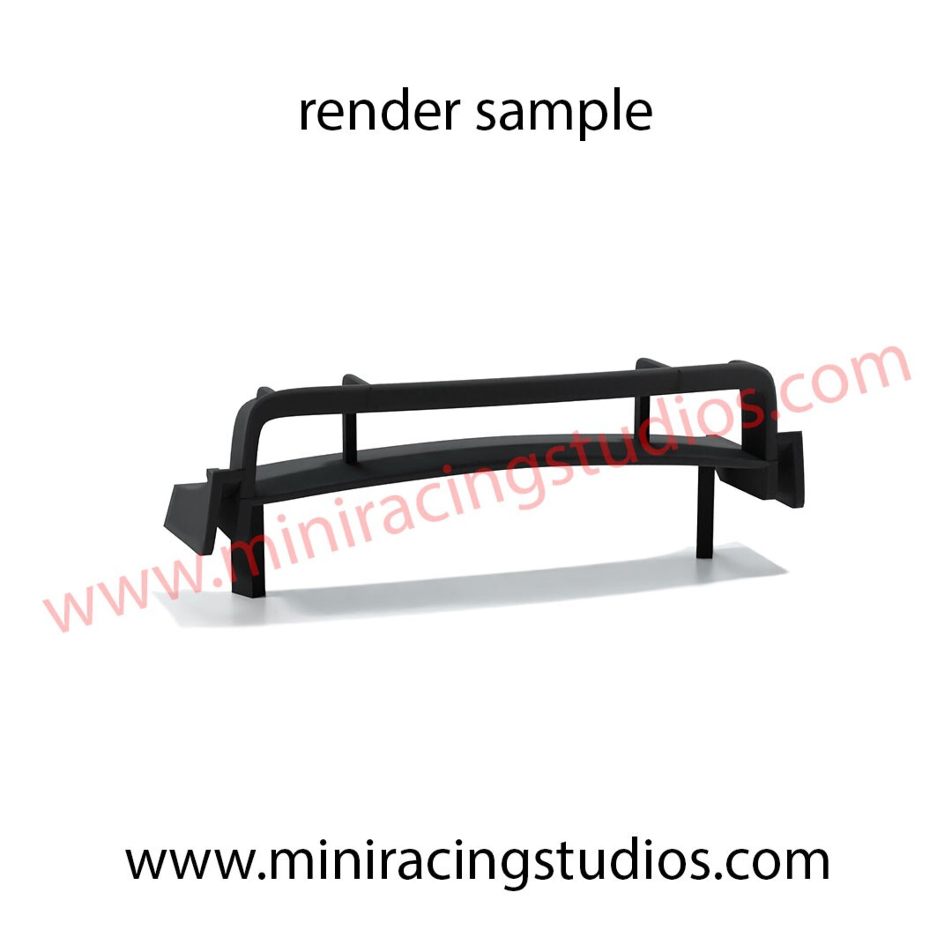 Alerón 3D para el Hyundai i20 WRC  SCX / SCALEXTRIC - Flexible o Plástico - 3