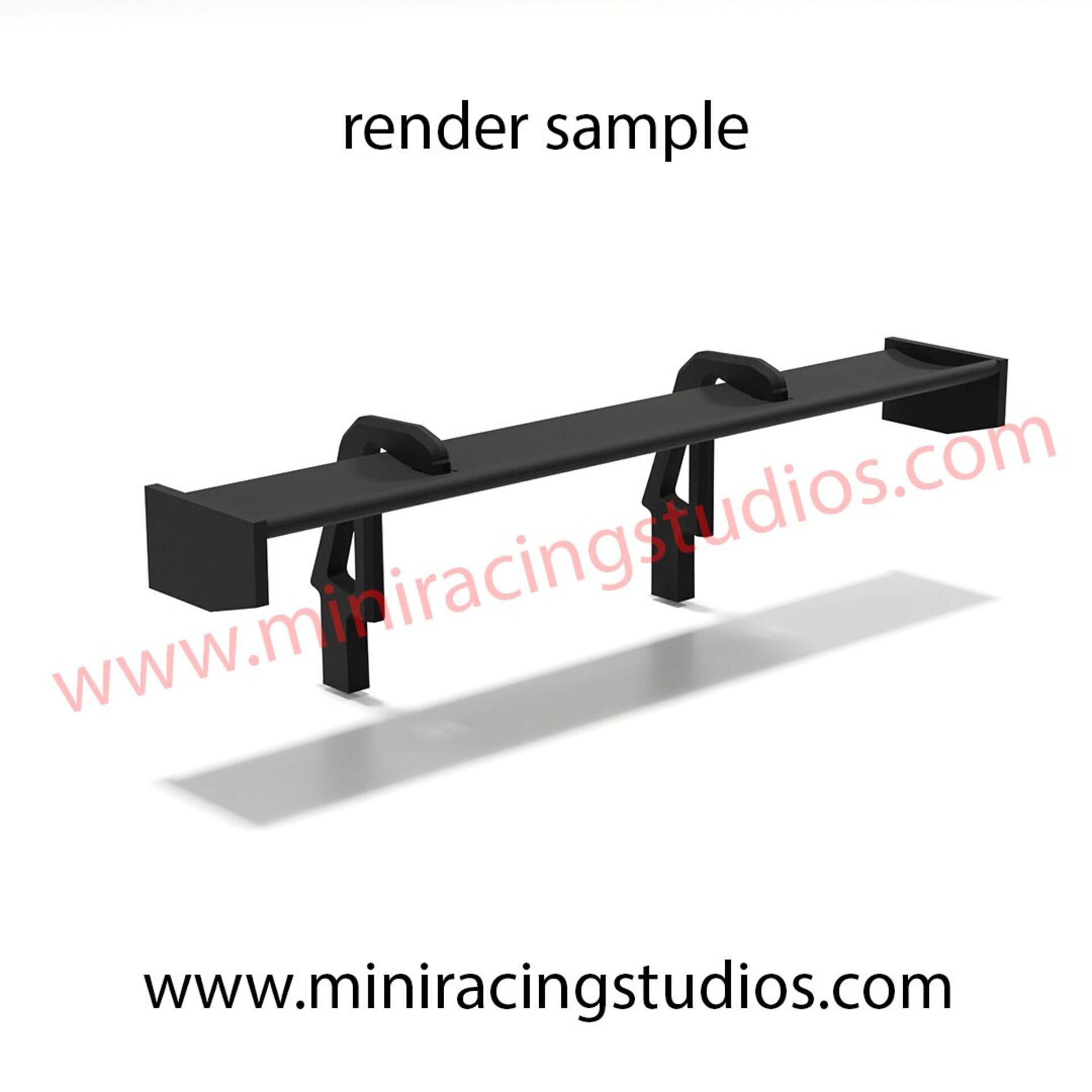 Alerón 3D AUDI R8 LMS GT  SCX / SCALEXTRIC - Flexible, Plástico o bicomponente - 3