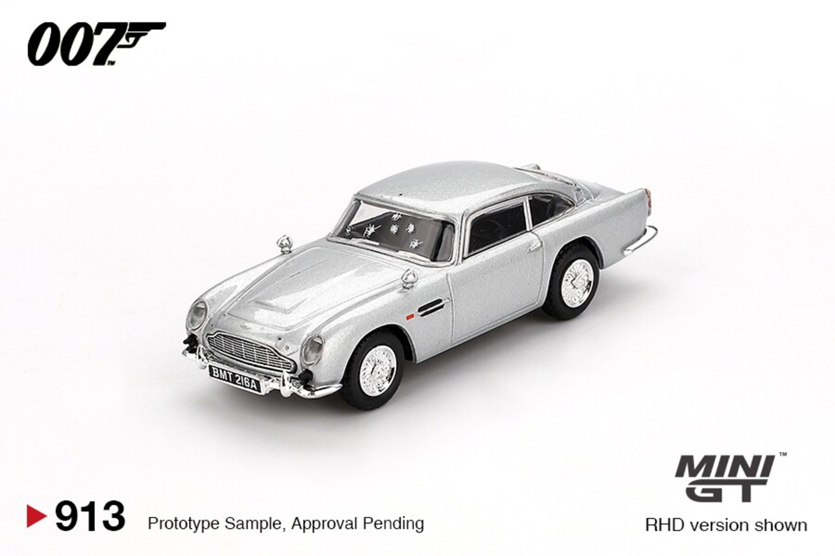 (PRE VENTA) 1:64 ASTON MARTIN DB5 SKYFALL ENGLISH PACKAGING 2012 Mini GT - 3