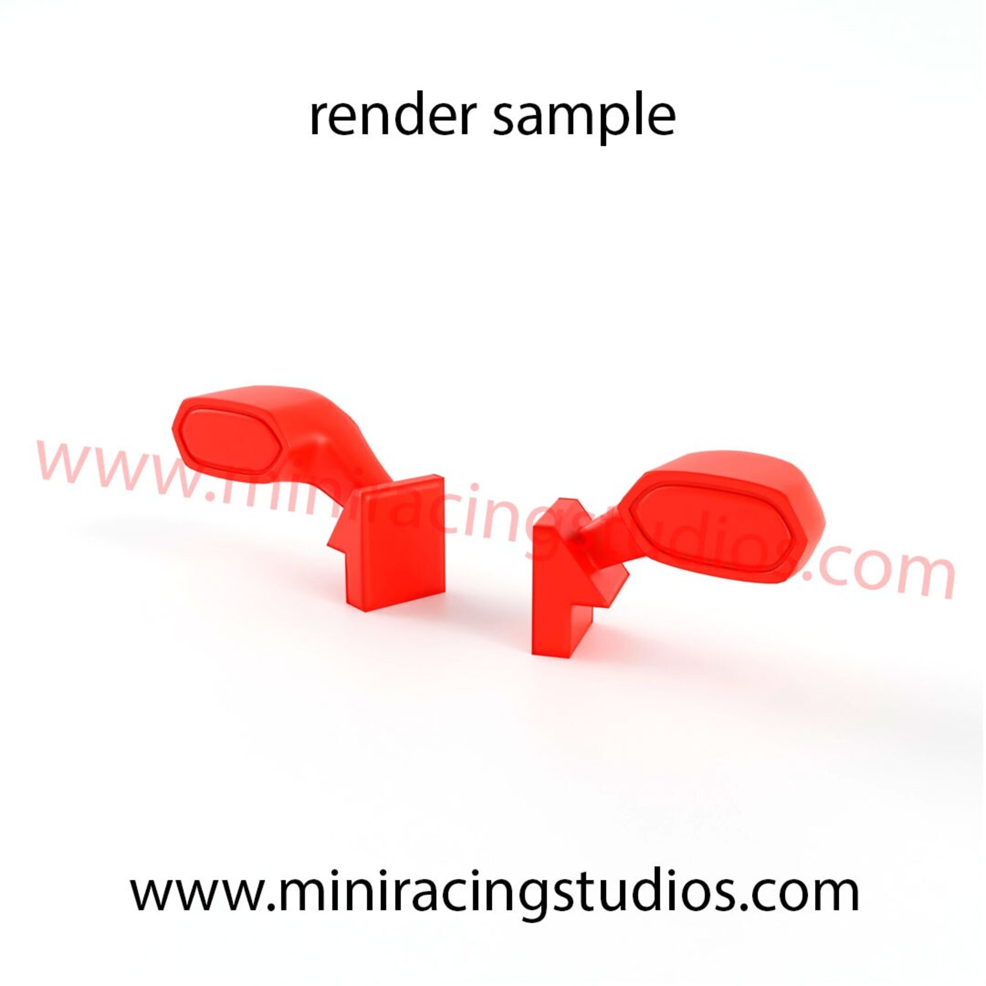 Retrovisores 3D AUDI RS5  DTM SCX / SCALEXTRIC - Flexible o Plástico - 7
