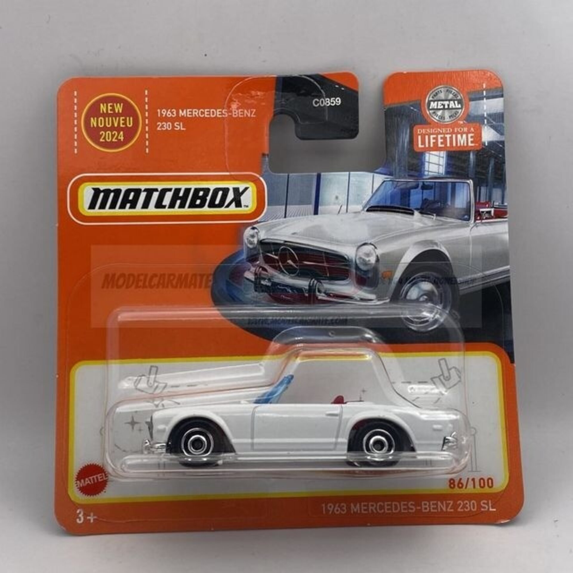 1963 Mercedes-Benz 230 SL (86/100)  Matchbox - 1