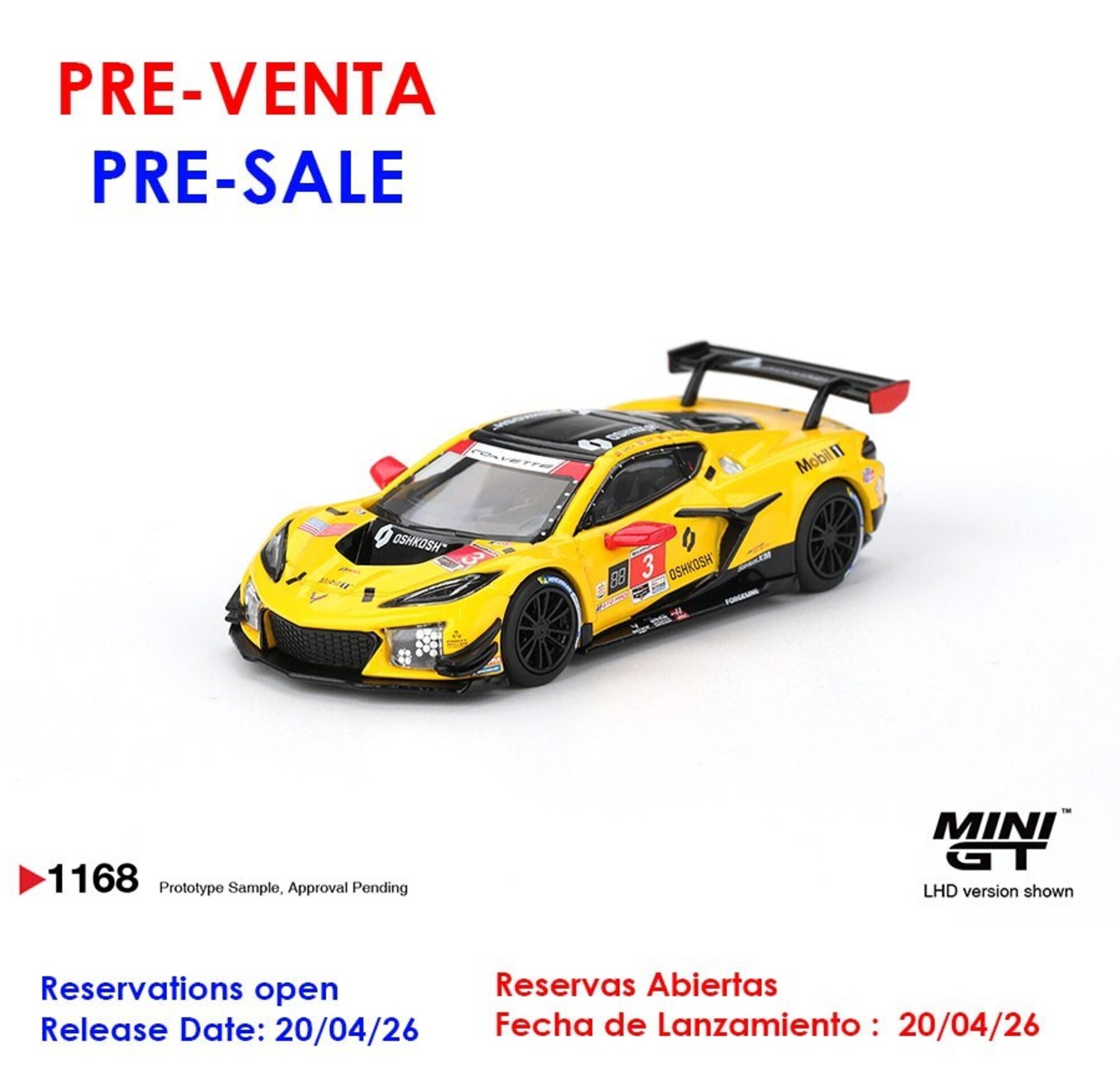 (PRE VENTA) 1:64 Chevrolet Corvette Z06 GT3.R 3 Pratt Miller Motorsports Daytona - 1