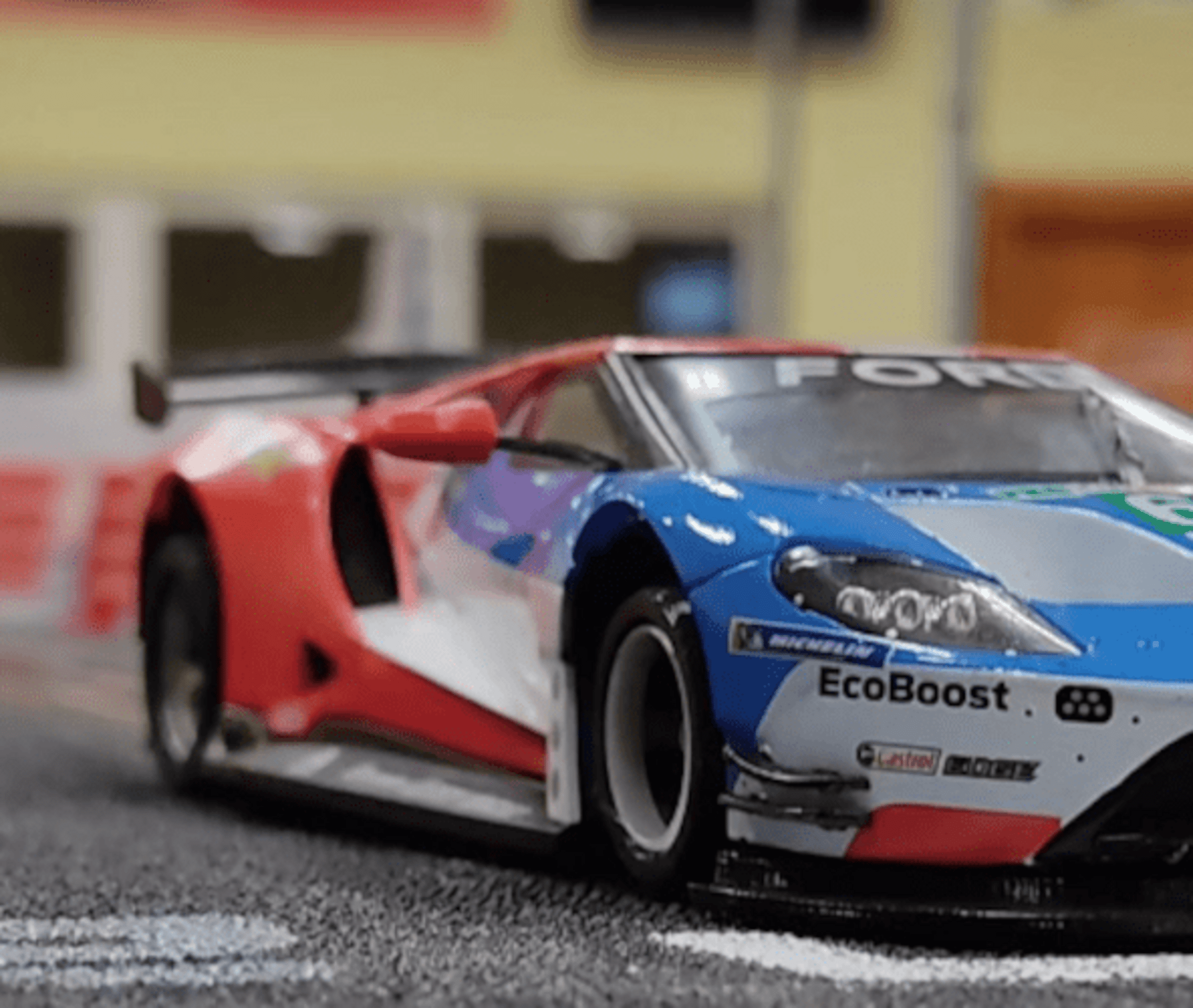 Set Alerón + Retros  para el Ford GT de Sideways (Flex o Bicomponente) - 5