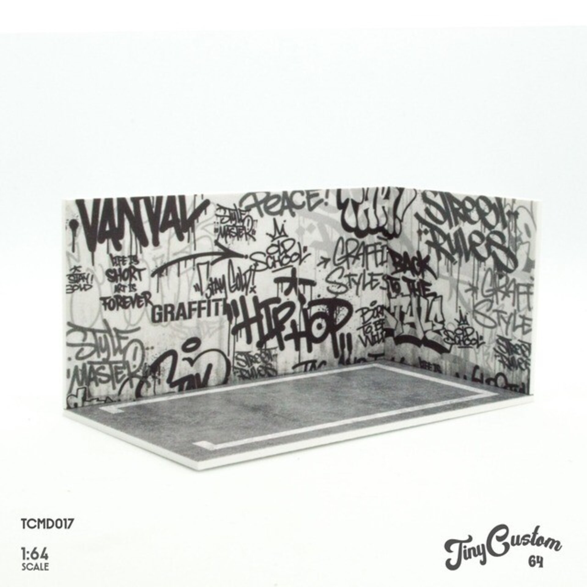 Minidiorama Street Art Black 1/64 - TinyCustom64 - 1