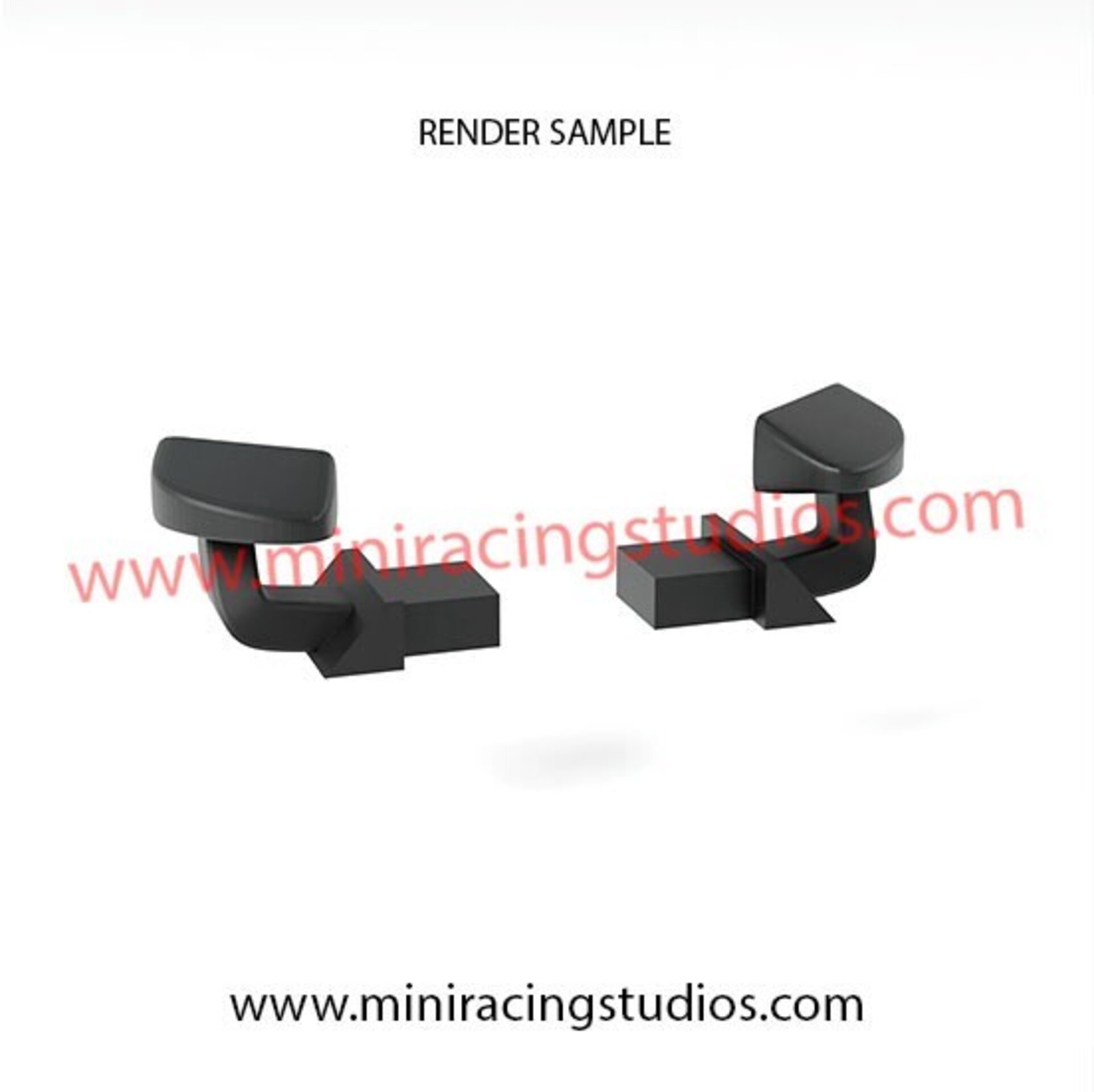 Retrovisores 3D para Audi R8 GT de SCX/SCALEXTRIC - MiniRacingStudios - 3