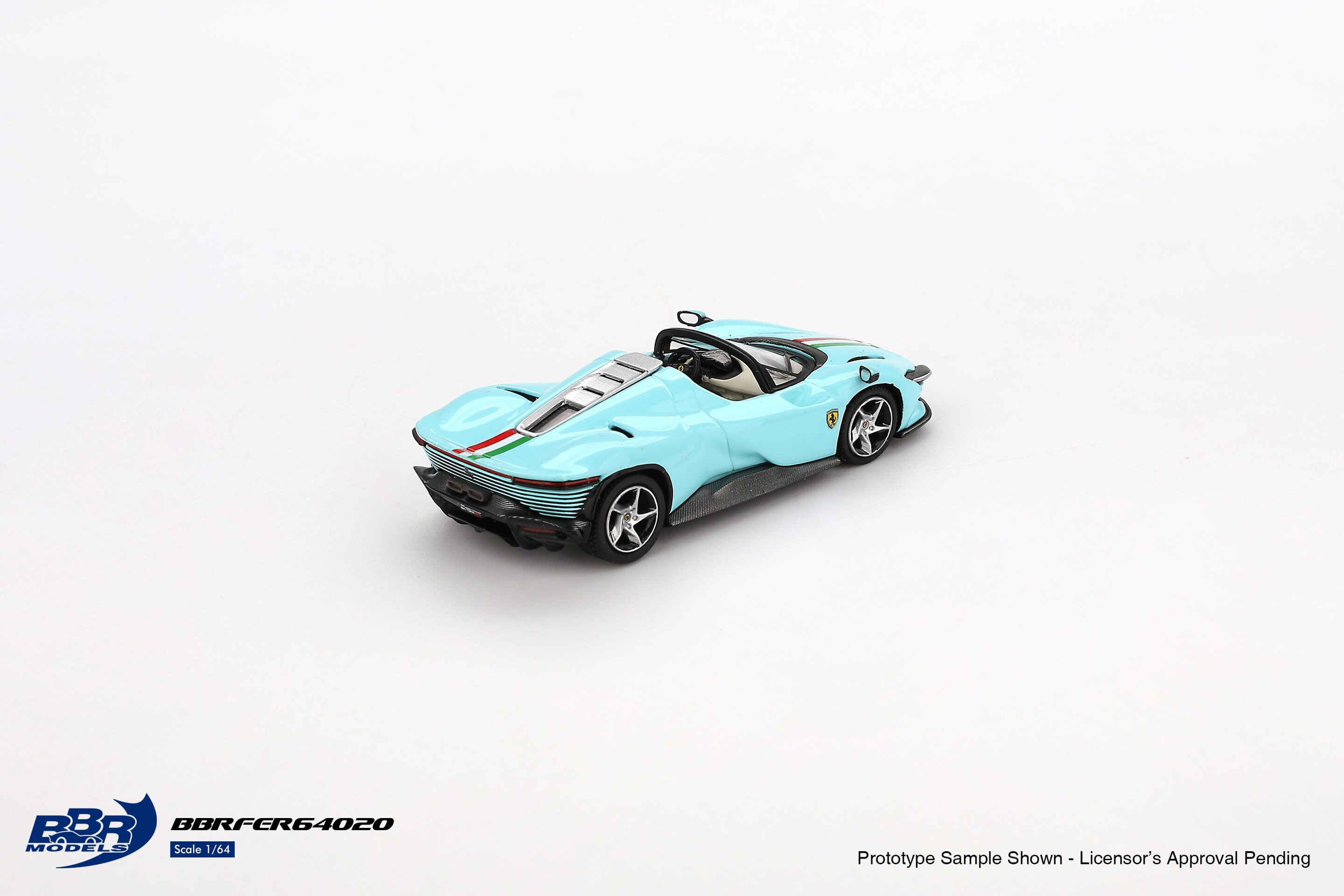 (PRE VENTA) 1:64 Ferrari Daytona SP3 Light Blue 2024 – BBR Models - 3