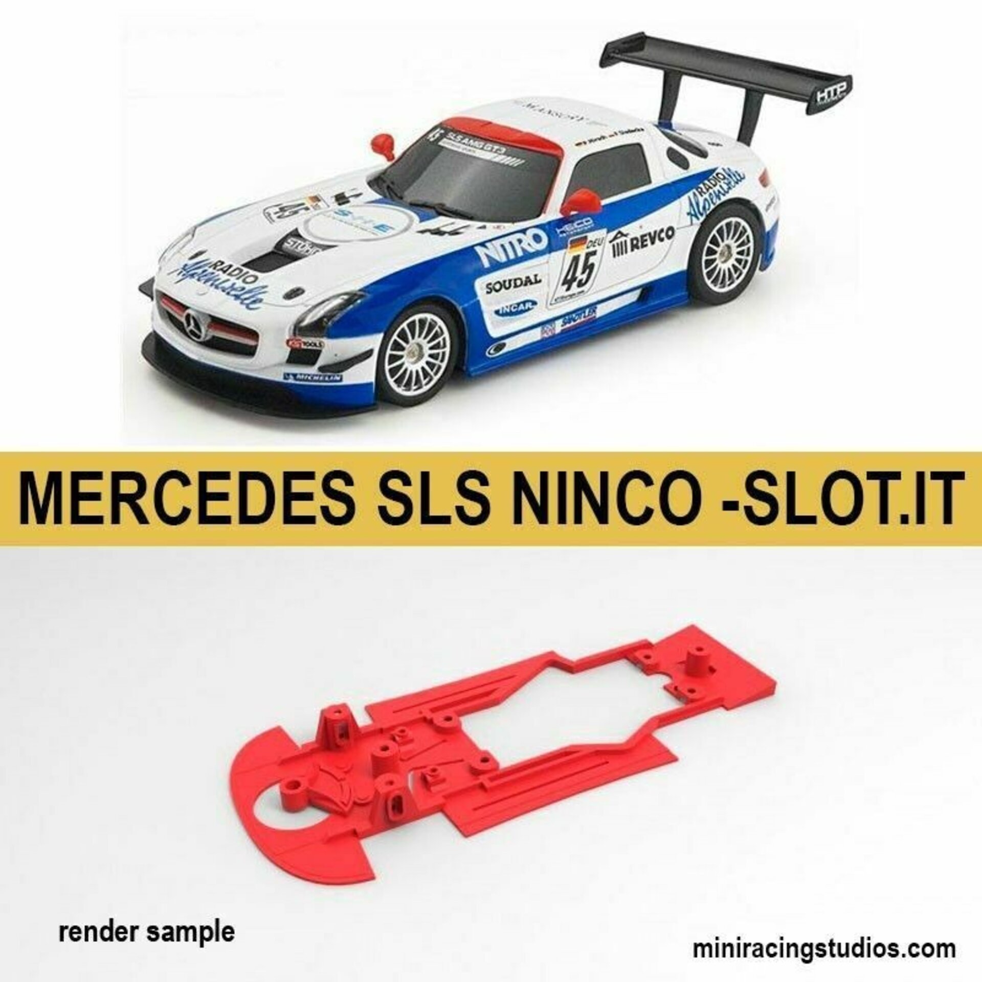 Chasis Mercedes SLS AMG GT3 NINCO - Slot.it - 1