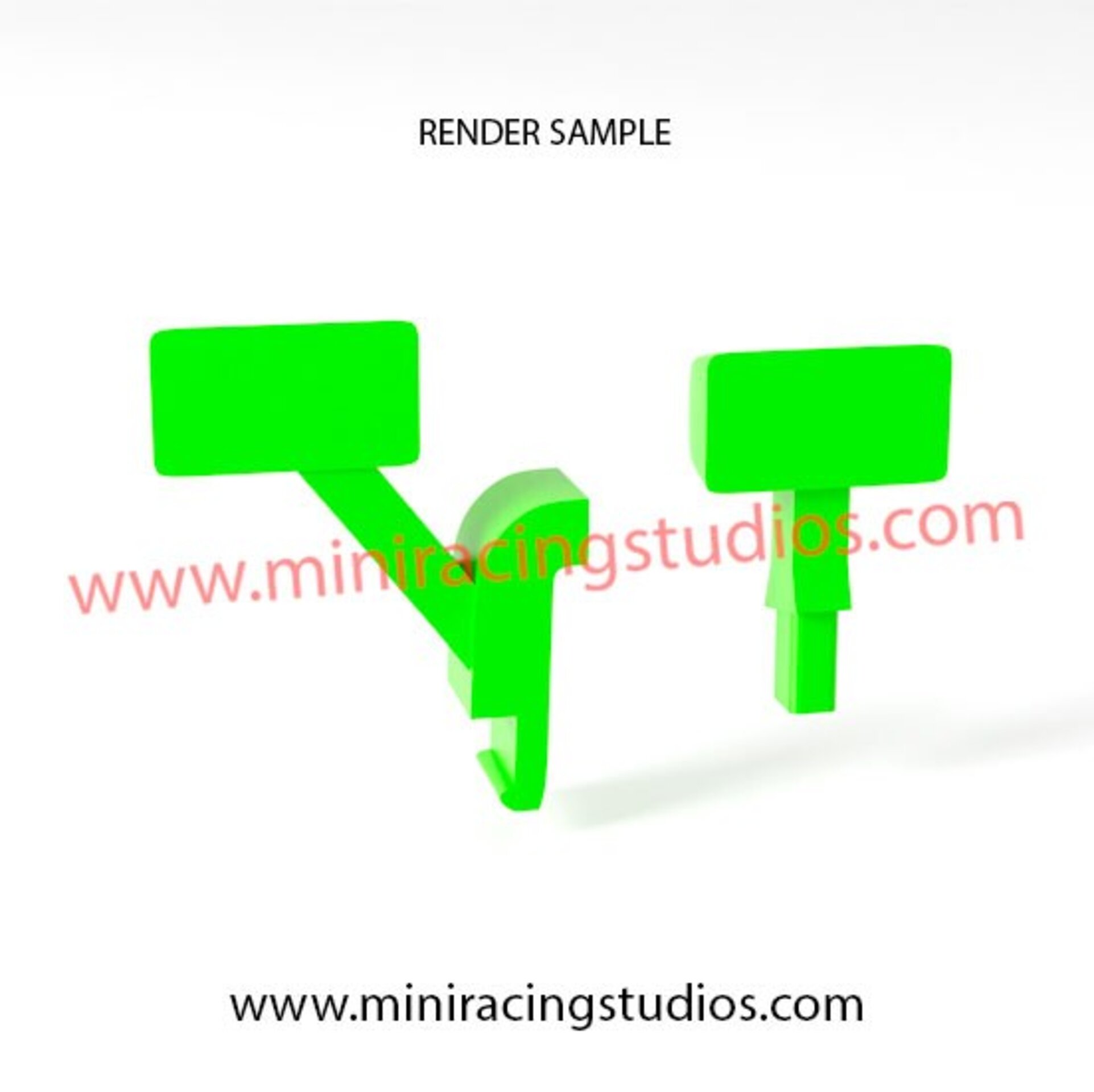 Retrovisores 3D Audi R8 LM de Scalextric / SCX - Flexible o Plástico - 3