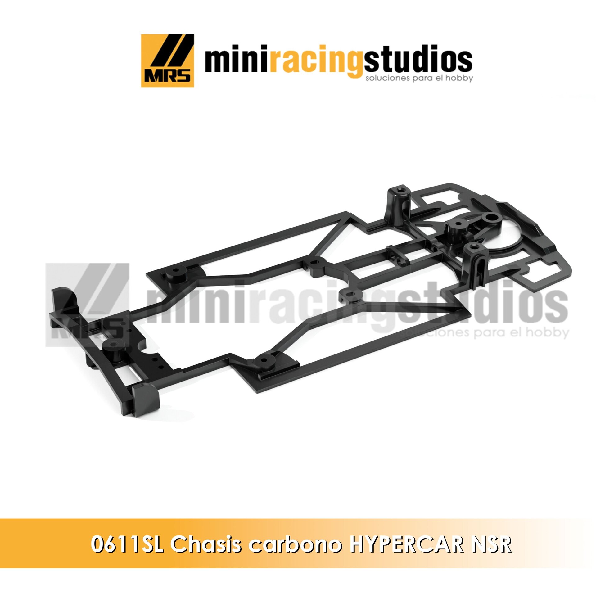 Chasis 3D Hypercar NSR – Composite Carbono – Soporte Slot.it - 4