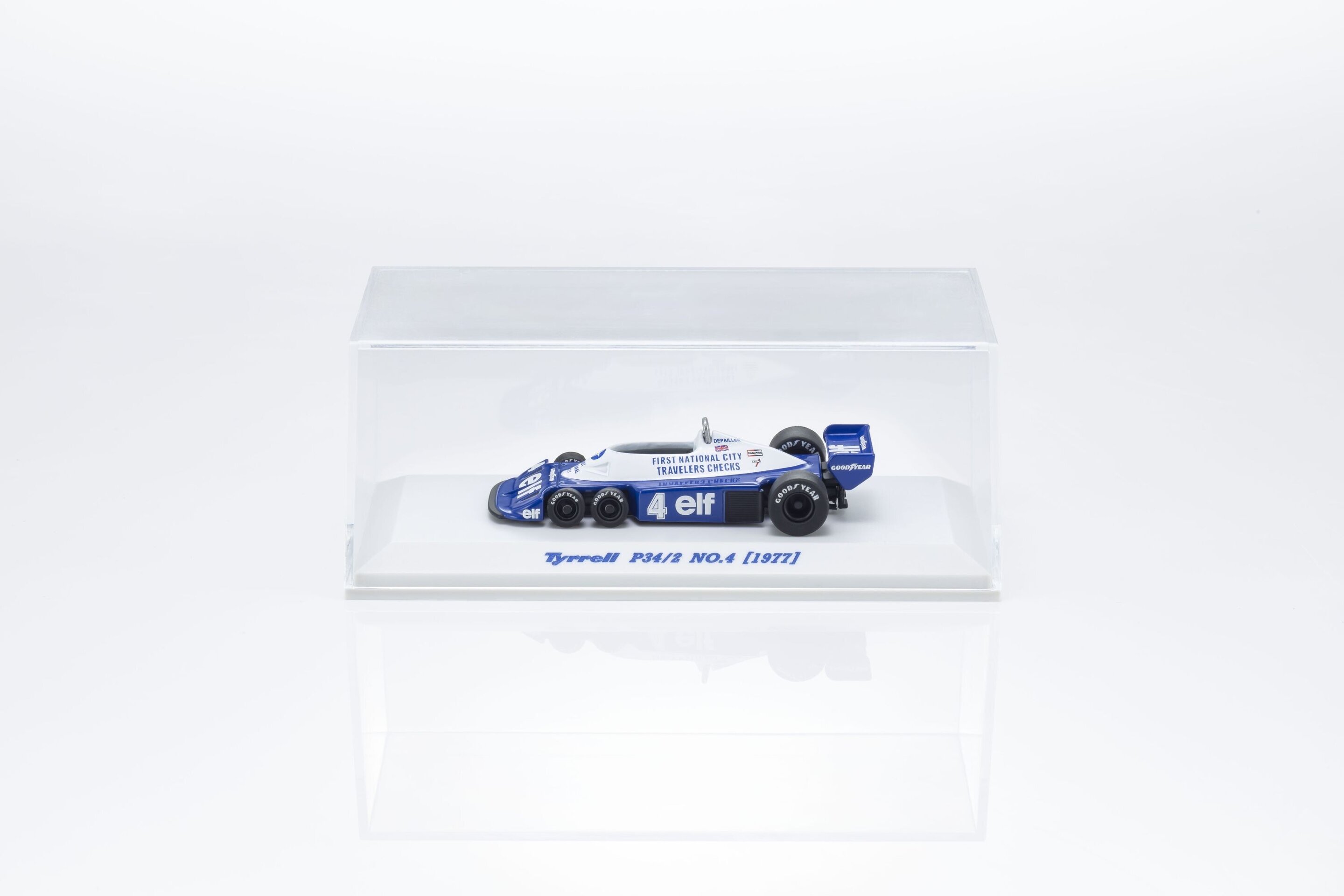 Tyrrell P34/2 No.4 1977 Kyosho – F1 clásica en 1:64 - 8