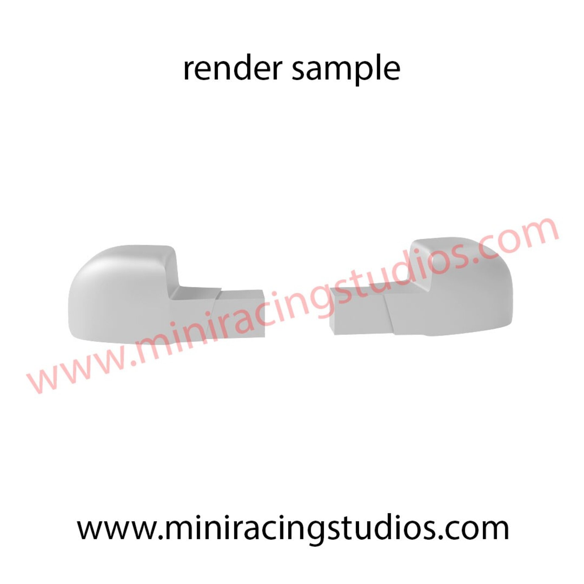 Retrovisores 3D para Seat León MK1 de Scalextric/SCX – MiniRacingStudios - 6