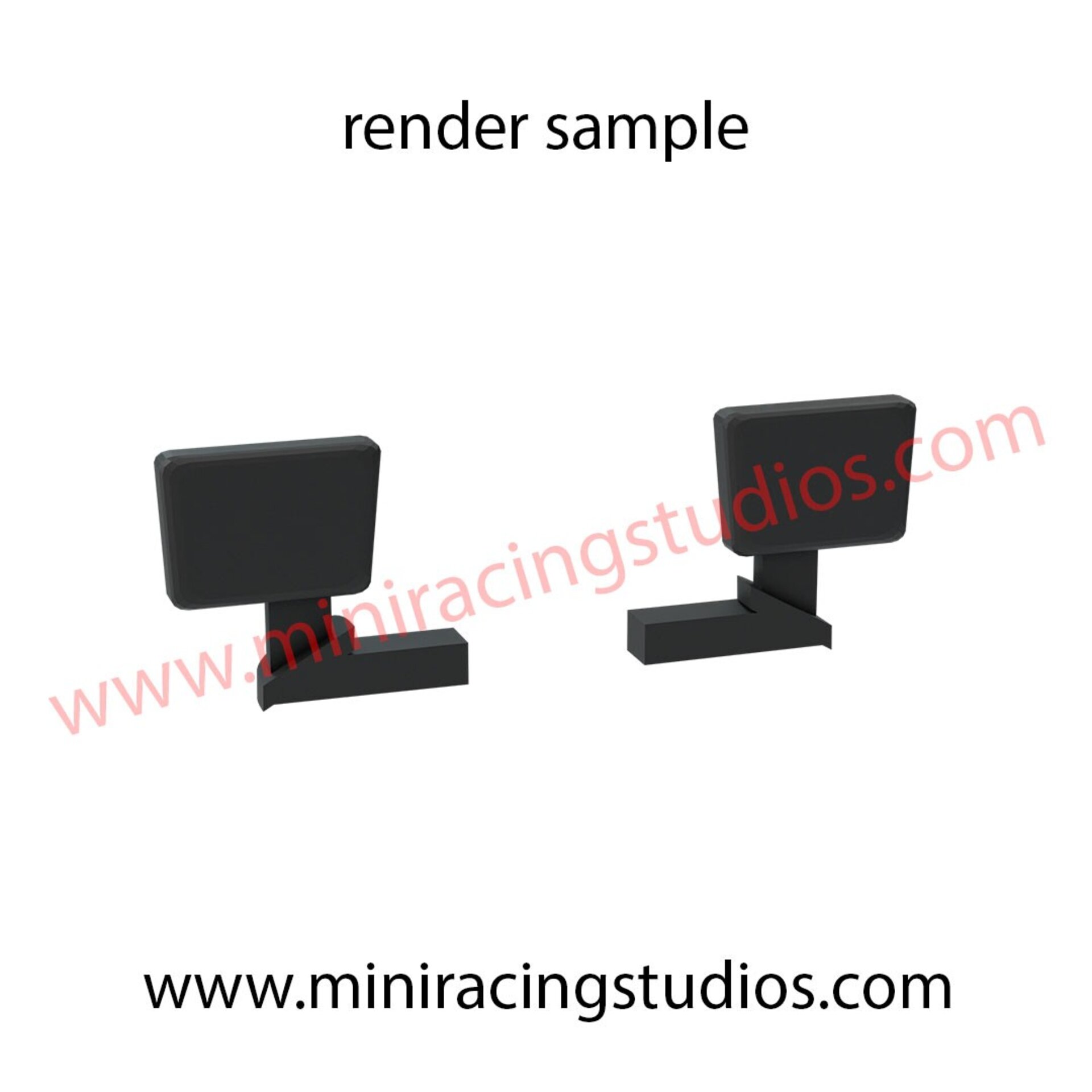 Retrovisores 3D para Porsche 911/P53 de Scalextric/EXIN – MiniRacingStudios - 3